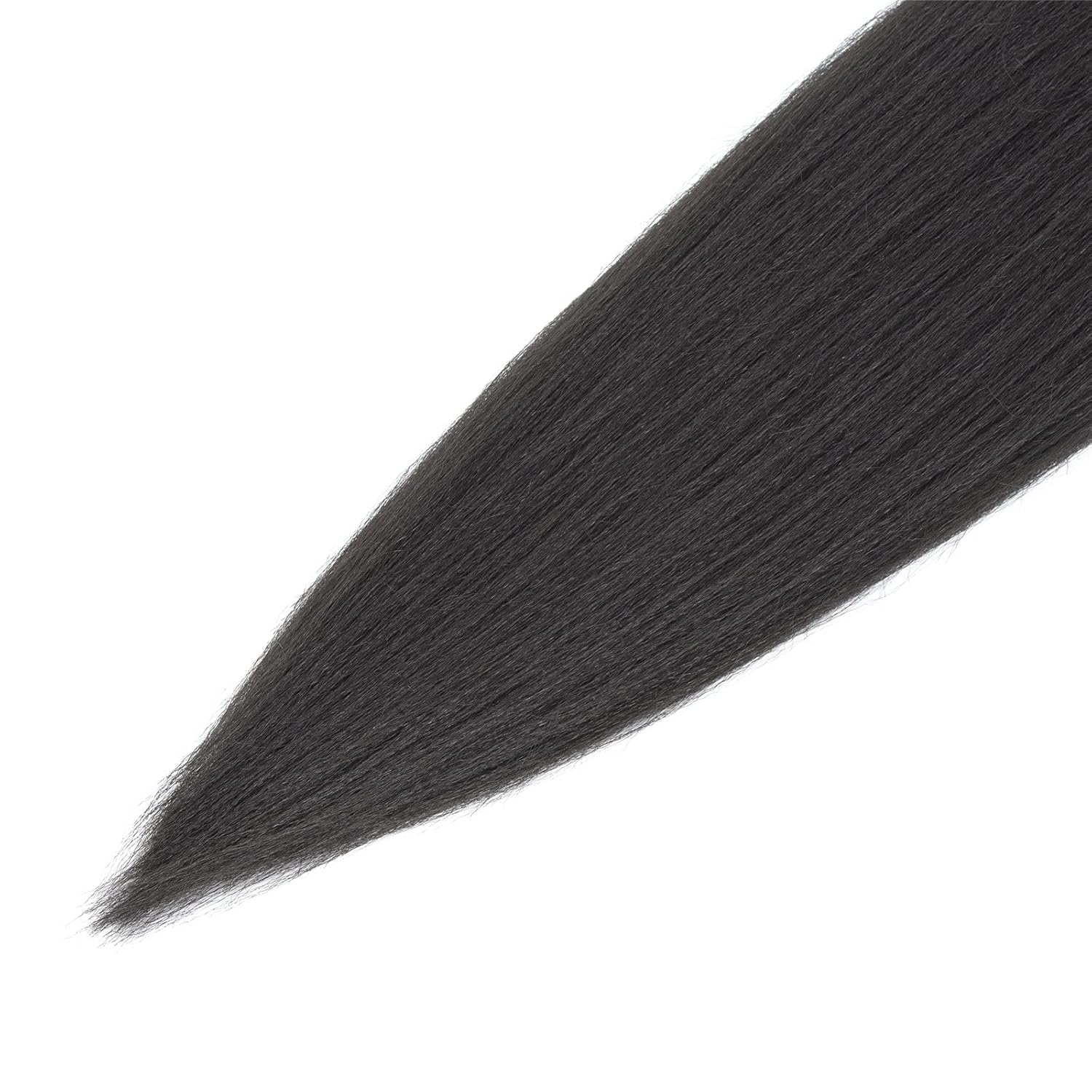 RUN SHUI Cabello trenzado preestirado, extensiones de cabello trenzado Kanekalon, cabello trenzado ombré preestirado, trenzado de ganchillo (24