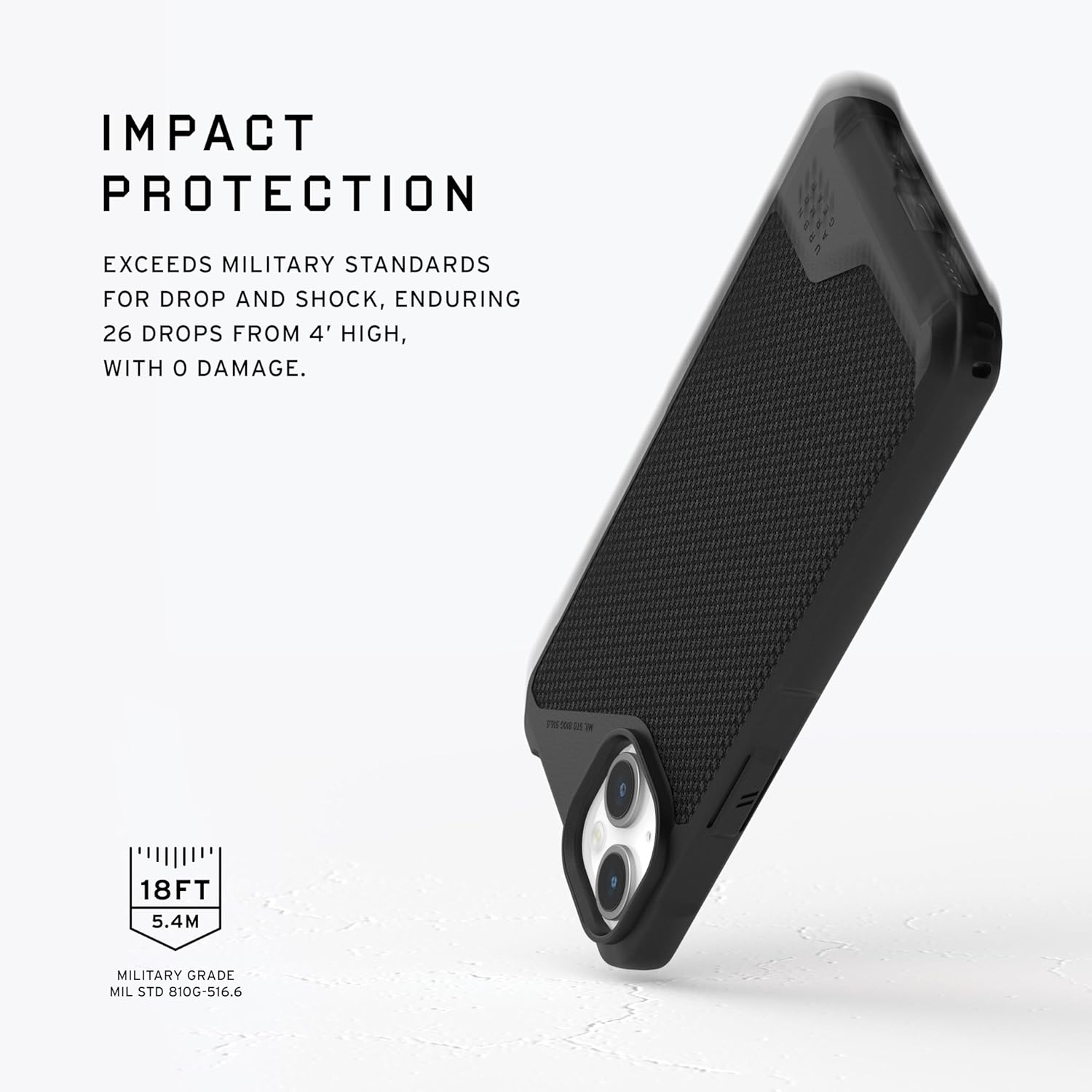 URBAN ARMOR GEAR UAG – Funda compatible con iPhone 15 de 6.1 pulgadas, Metropolis LT Kevlar negro, imán integrado compatible con carga MagSafe,