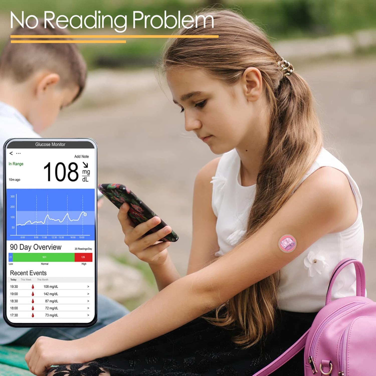Freestyle Sensor Libre 2 fundas impermeables y libres 2 calcomanías de sensor para niñas, paquete de 40 unidades, sin látex e hipoalergénicos,