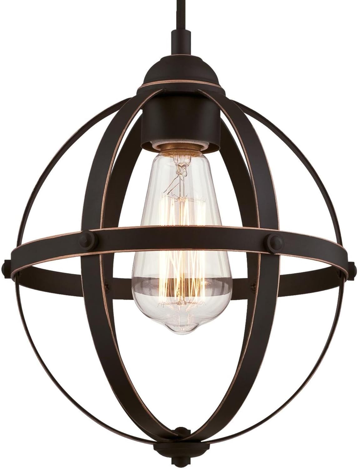 Westinghouse Lighting – Araña de luces 6110500 Stella Mira, estilo vintage, para interiores, con tres luces, acabado en madera rústica, con detalles