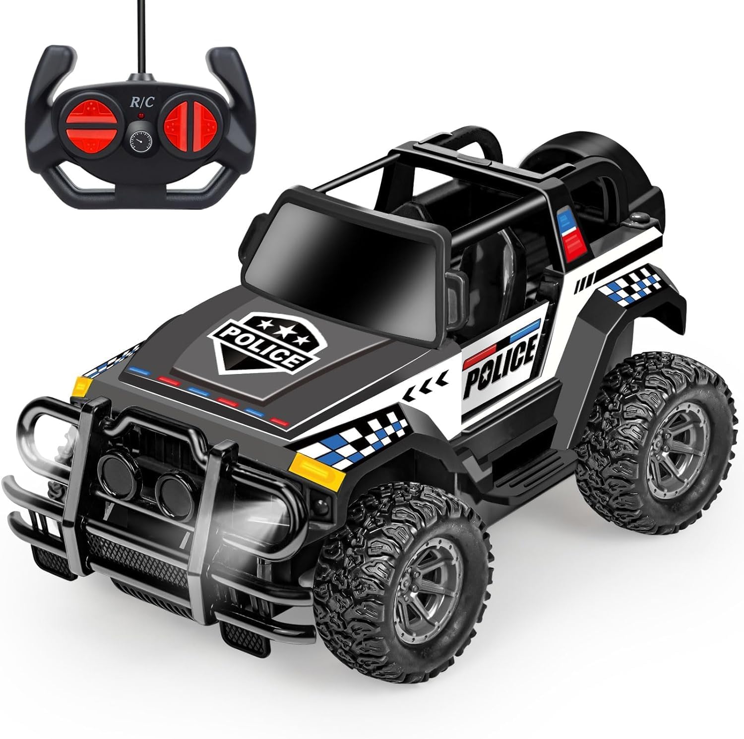 Auto de control remoto, auto de juguete para niños y niñas, cumpleaños, camión RC a escala 120, auto de carreras para niños pequeños, para jugar en