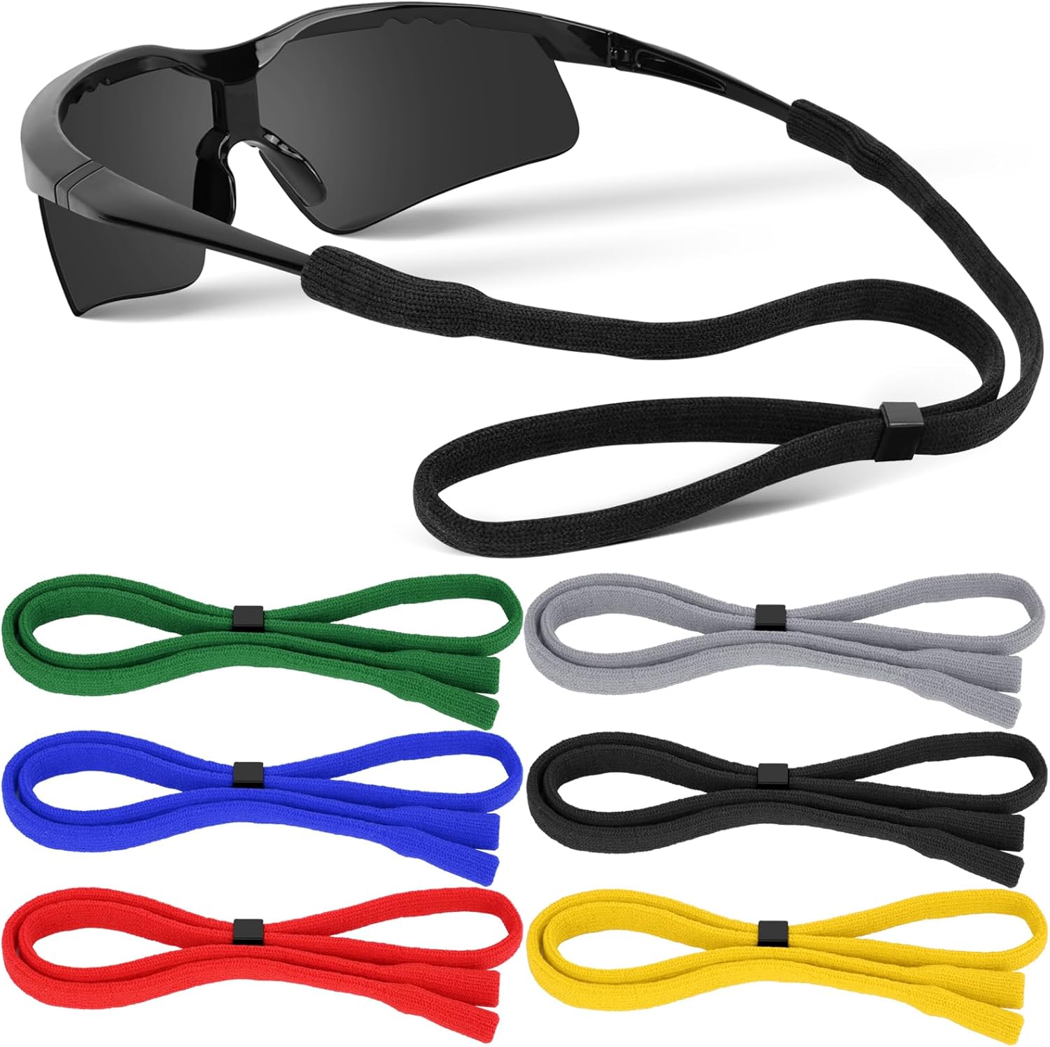 Adjustable Glasses Strap, Anti Slip Eyeglasses Holder Straps Glasses Neck Lanyard Cord Sports Sunglasses Retainer