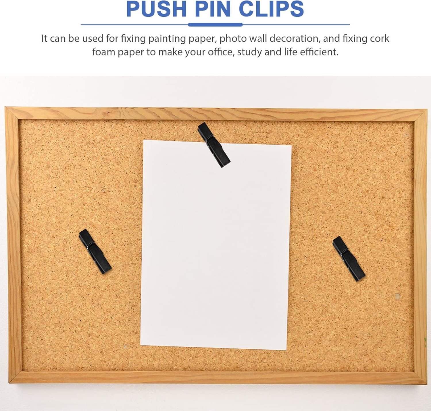 Imanes de alfiler de empuje, tachuelas para pulgar, pulgar, pulgar, pulgar, 50 unidades, mini pinzas de madera para papel fotográfico, clips de