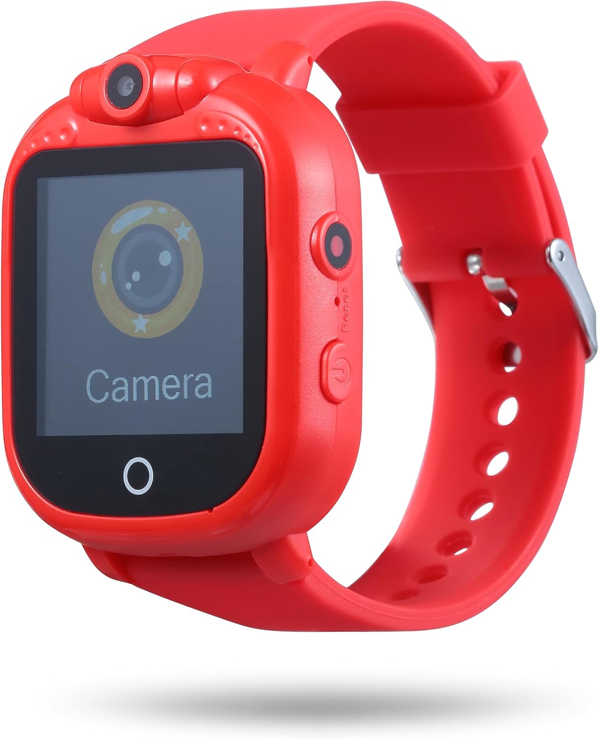 Vivitar Reloj inteligente para niños, conectividad Bluetooth, pantalla táctil de 1.54 pulgadas, cámara giratoria, juegos integrados, reloj