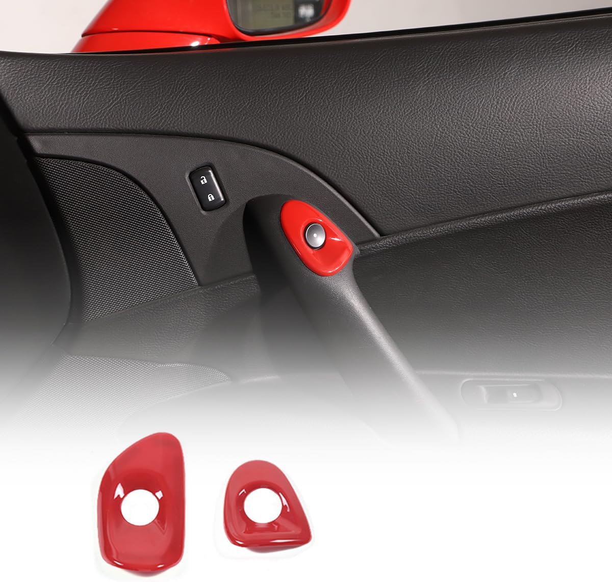 Interruptor de bloqueo de puerta ABS para Chevrolet Corvette C6 2005-2013 Interruptor de bloqueo de puerta interior de automóvil Accesorios de marco