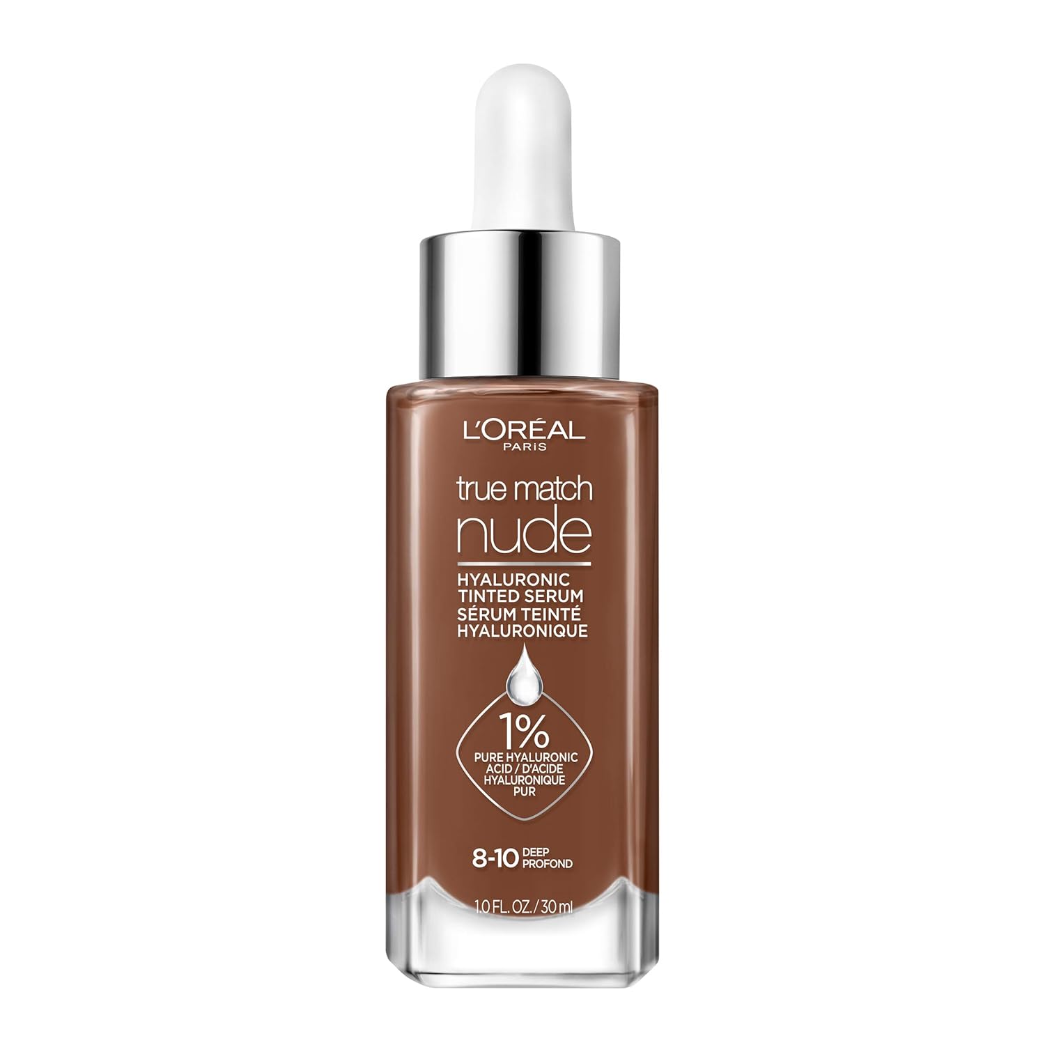 L’Oreal Paris, True Match Nude Hyaluronic Tinted Serum – El primer suero tintado con 1% de ácido hialurónico. La piel al instante se ve más