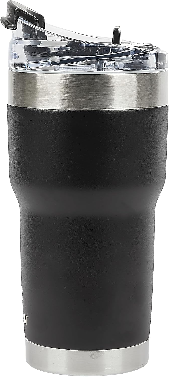 Pelican Hydration Pelican Traveler – Vaso aislado al vacío de 22 onzas, de acero inoxidable, doble pared, con tapa doble, taza de café aislada con