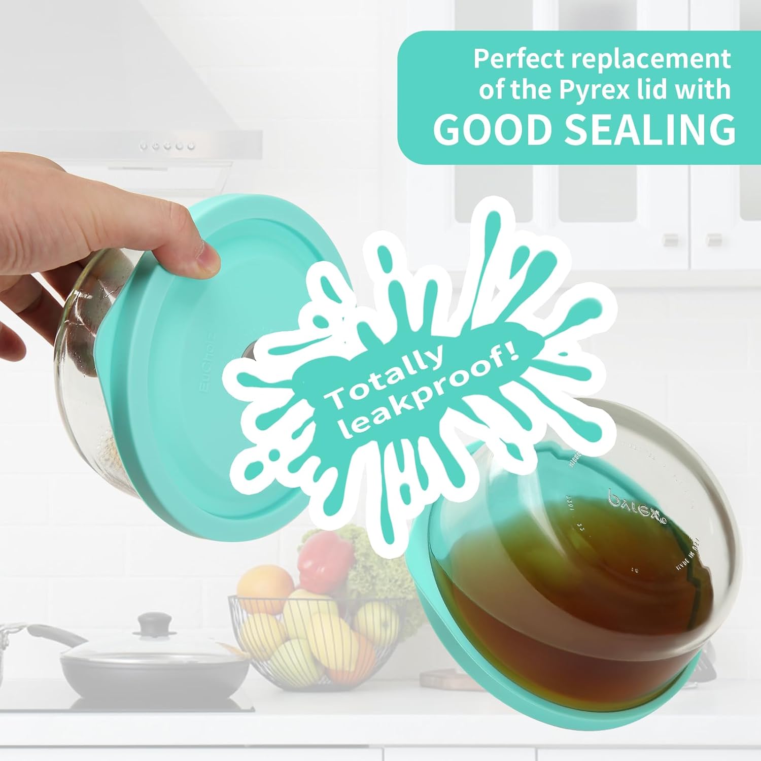 Tapas de repuesto para Pyrex 7402-PC 7 tazas y 7200-PC 2 tazas 6 unidades