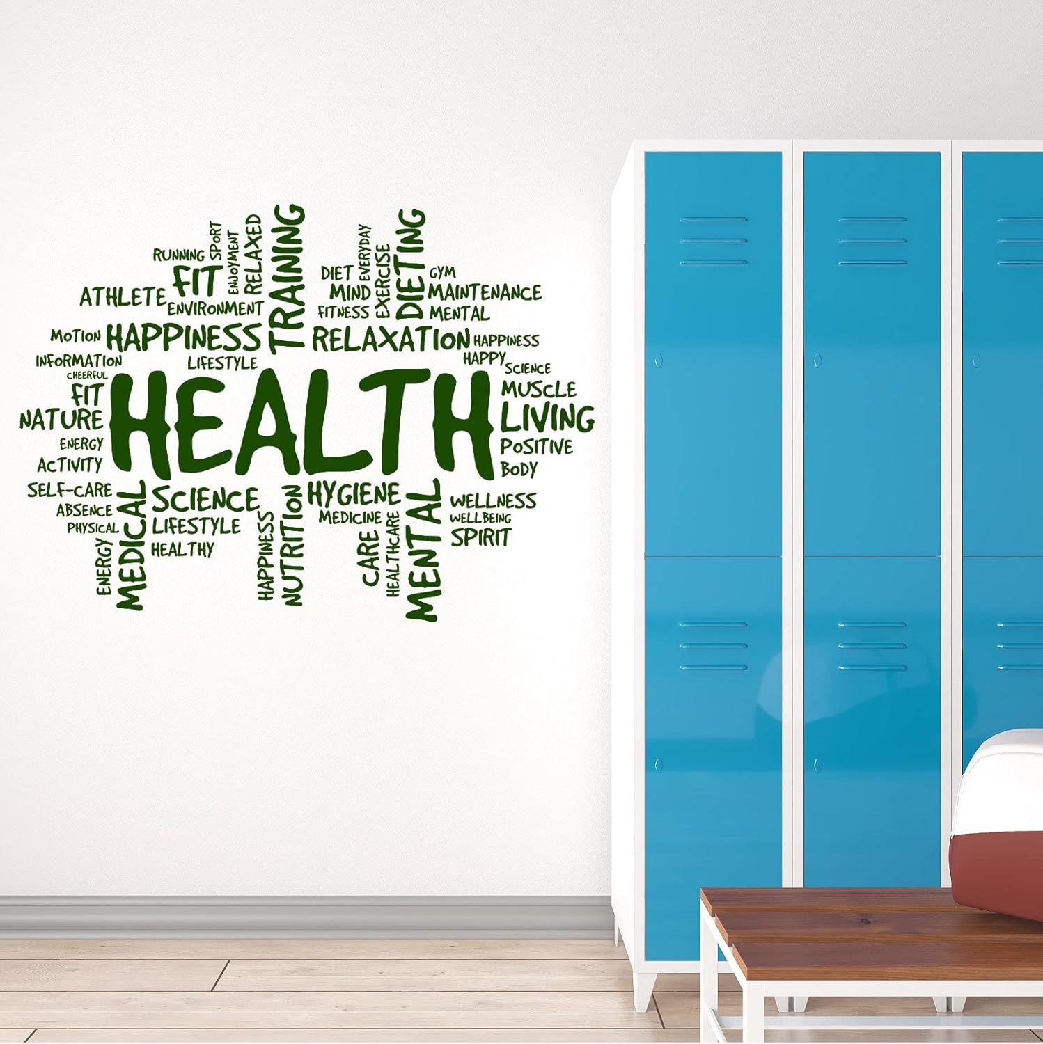 Vinilo adhesivo para pared, diseño de nube, sala médica, relajación, spa, decoración grande (ig6159) (XL 45 x 62 pulgadas, negro)