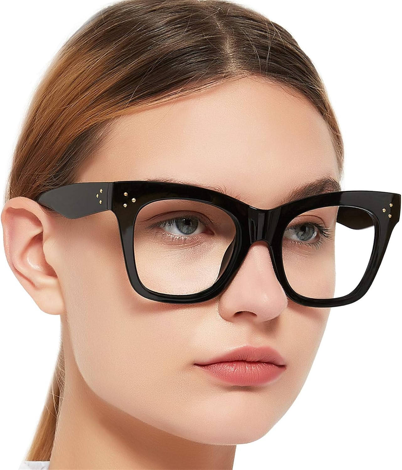 MARE AZZURO Lentes de lectura de gran tamaño para mujer, a la moda, grandes lectores 0 1.0 1.25 1.5 1.75 2.0 2.25 2.5 2.75 3.0 3.5 4.0 5.0 6.0