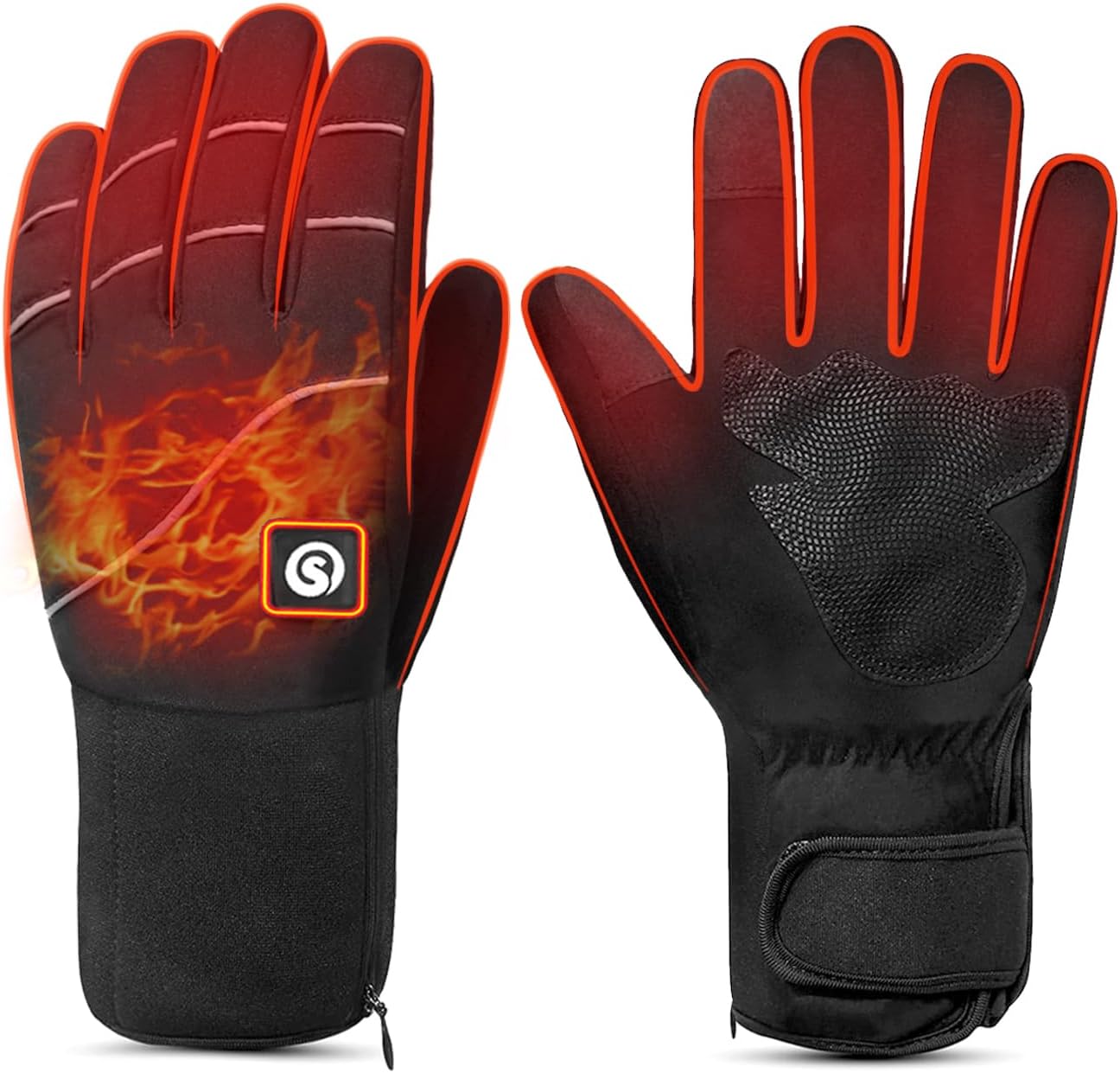 Guantes térmicos para hombres y mujeres, guantes eléctricos recargables con batería para deportes de invierno, artritis, Raynaud para invierno,