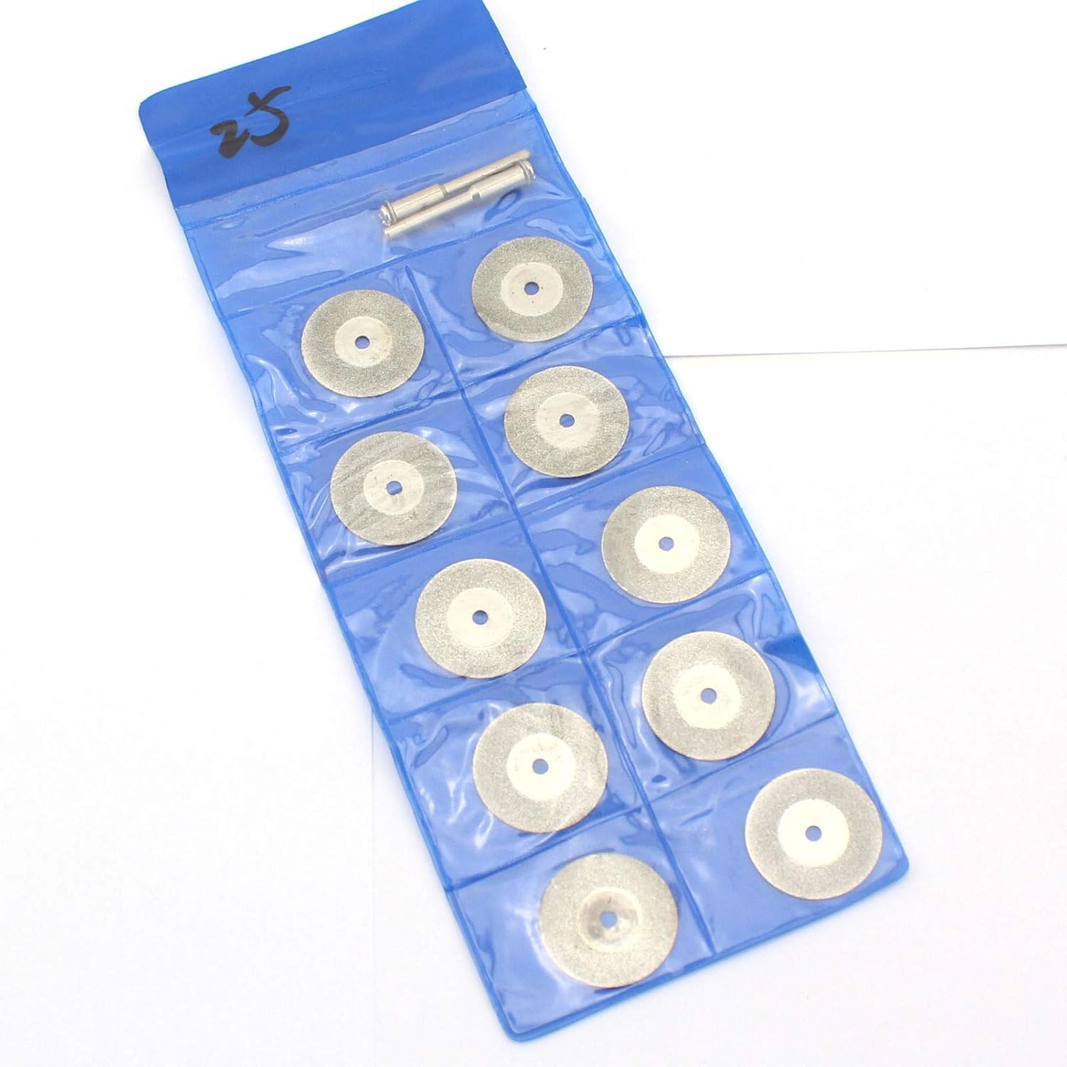 JINGLING Ruedas de corte de diamante de 0.984 in, 1 pulgada, discos de corte de hoja rotativa, herramientas para accesorios Dremel, paquete de 10