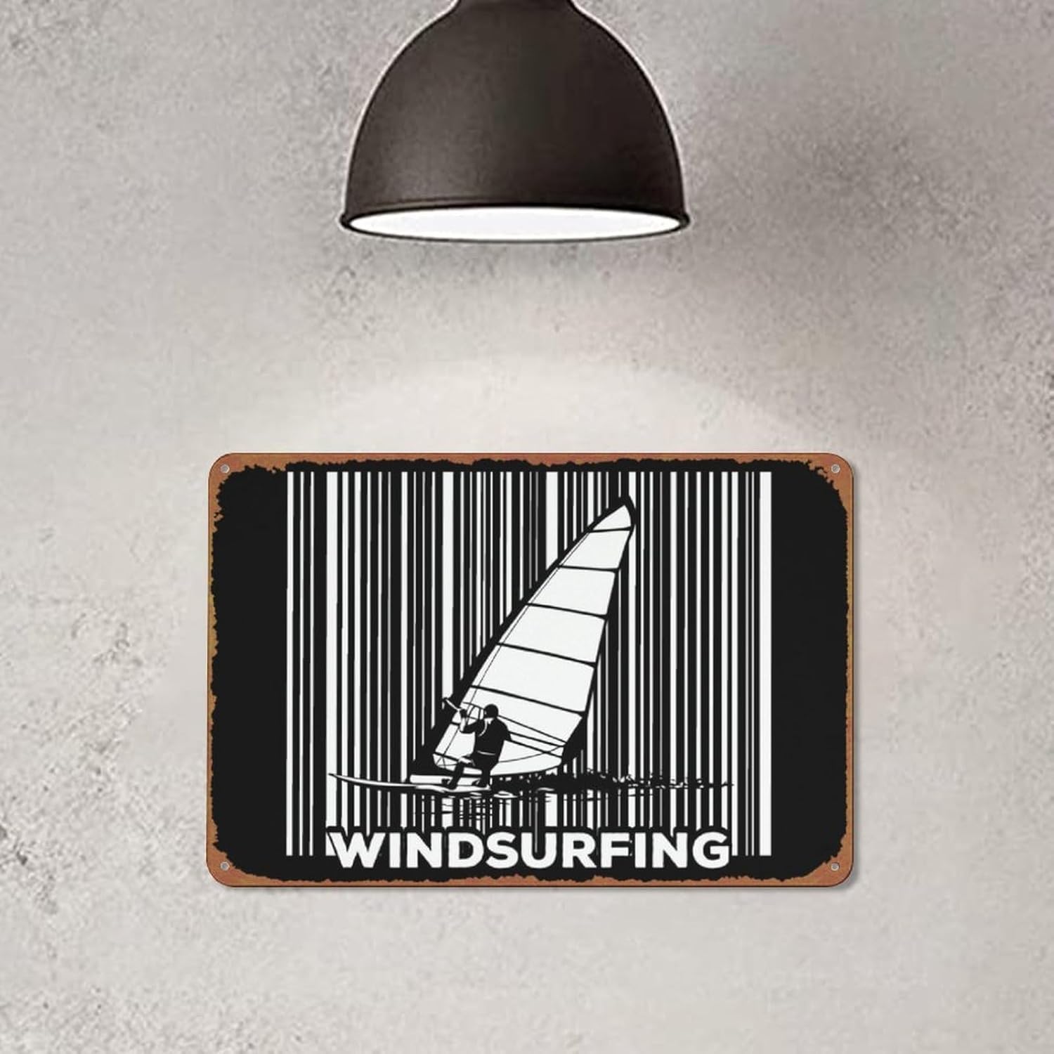 Windsurf Windsurf Deportes carteles de metal de estaño, placa de pared vintage decoración 8×12 pulgadas