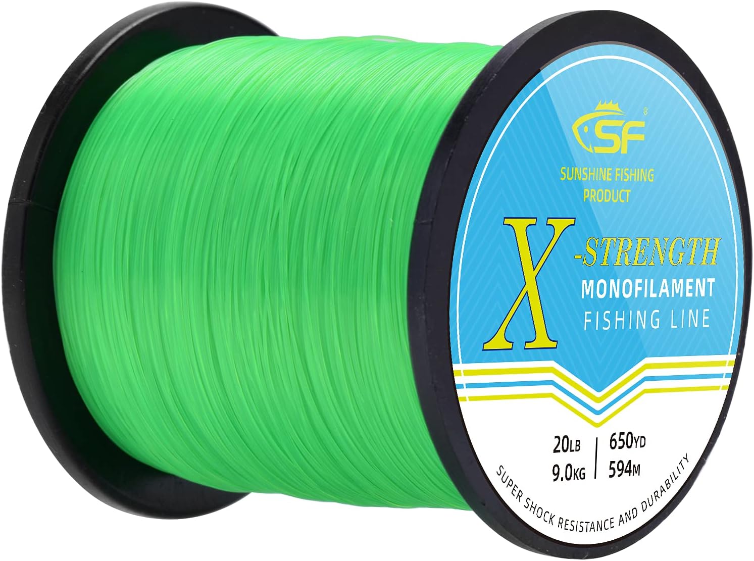SF Línea de pesca monofilamento Carrete premium X-Strong Mono Nylon Material Línea líder para agua salada y dulce 810121520253040506080100LB