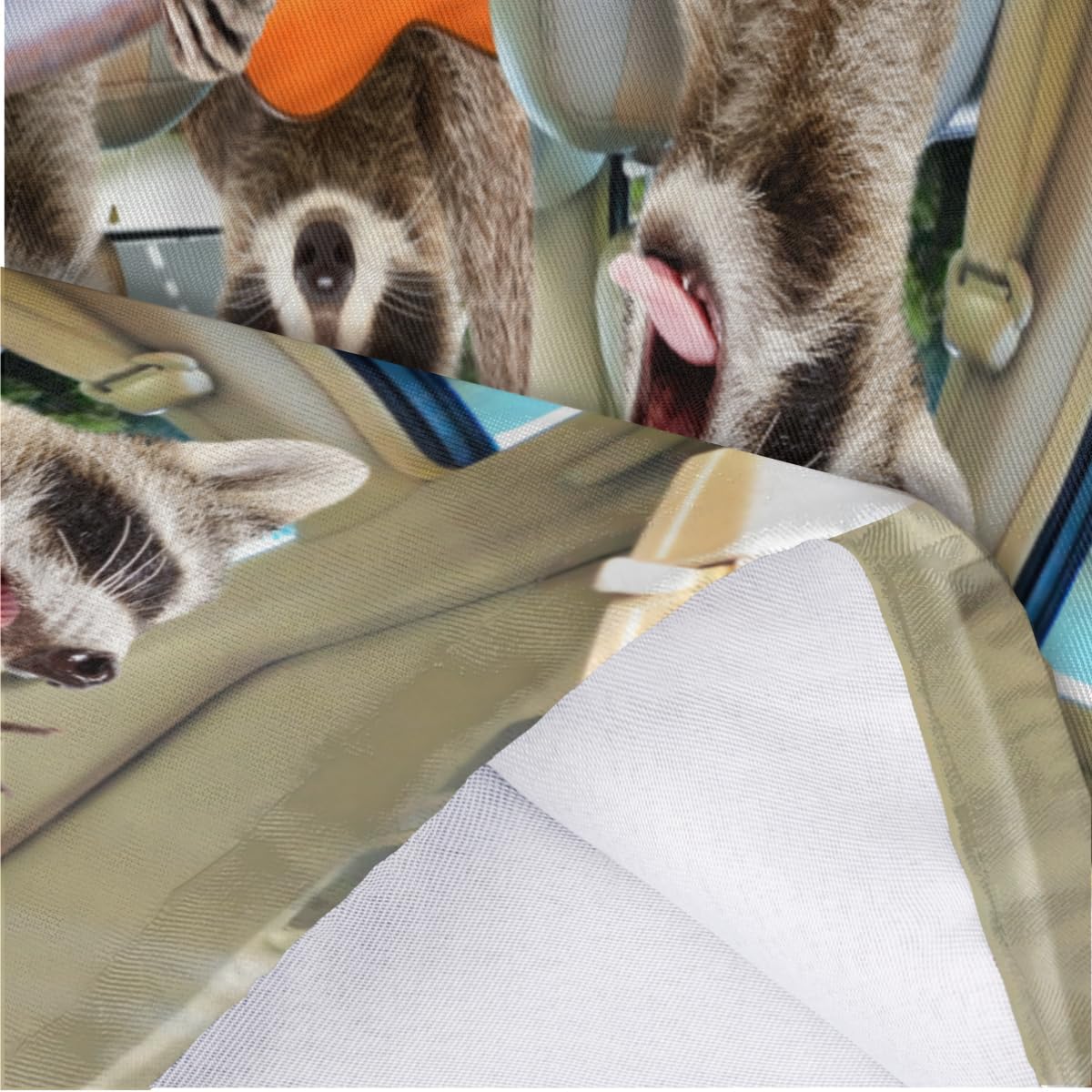 Divertido soporte para bolsa de plástico de mapache de animales, lavable, grande, soporte para bolsa de comestibles, organizador de bolsas de