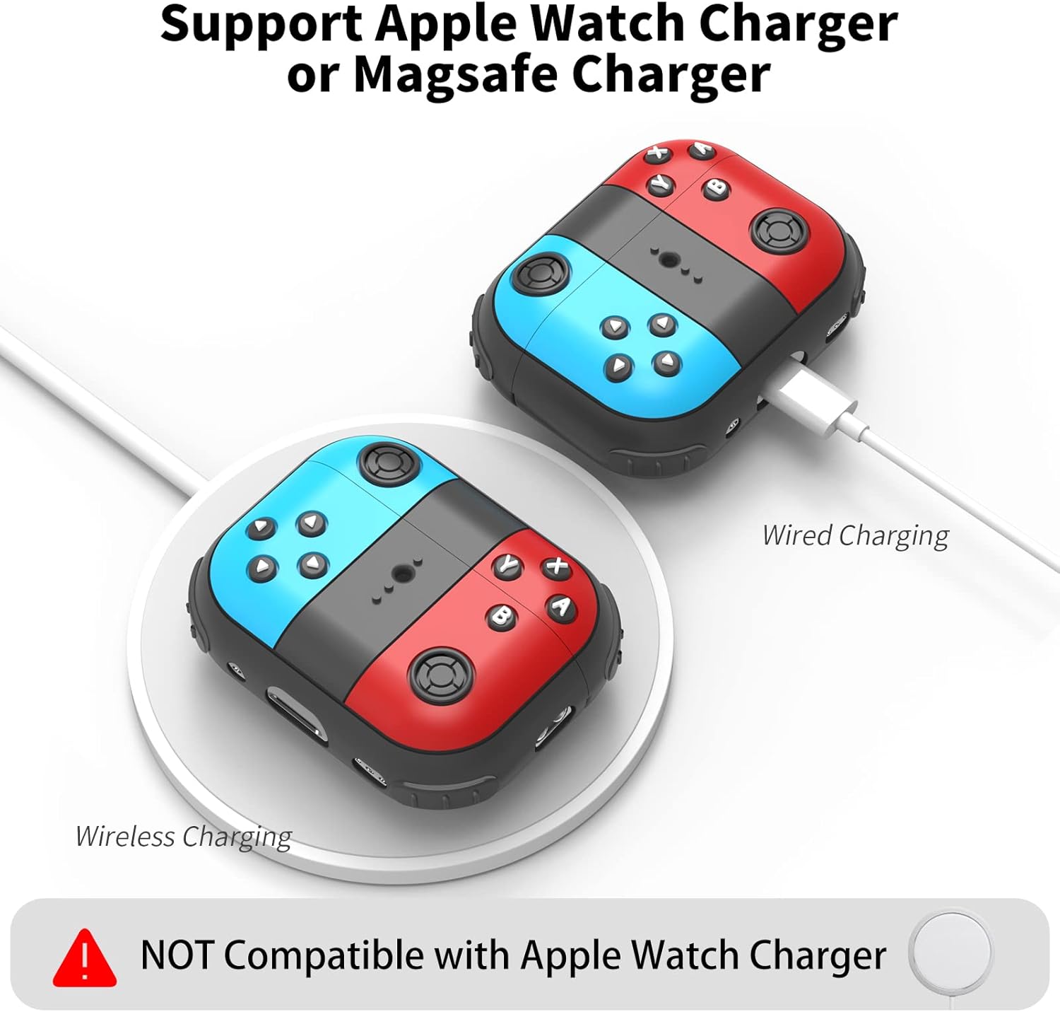 Funda para AirPods Pro de 2 generación, linda funda de dibujos animados 3D divertidos para niños, niñas, adolescentes, niños, diseño de consola de