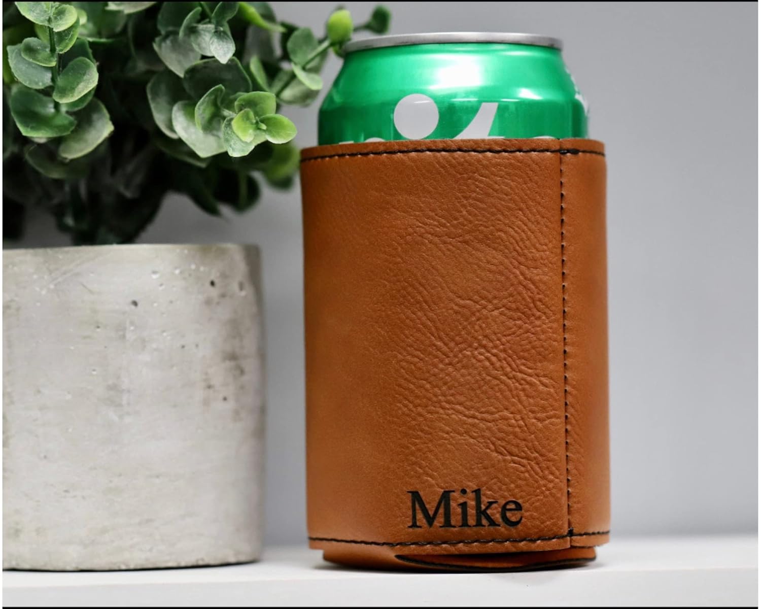 Groomsmen Can Cooler Holder, Groomsmen Gifts Personalized, Engraved Can Cooler, Beer Can Holder, Groomsmen Proposal, Groomsman Gift Ideas (Grey)