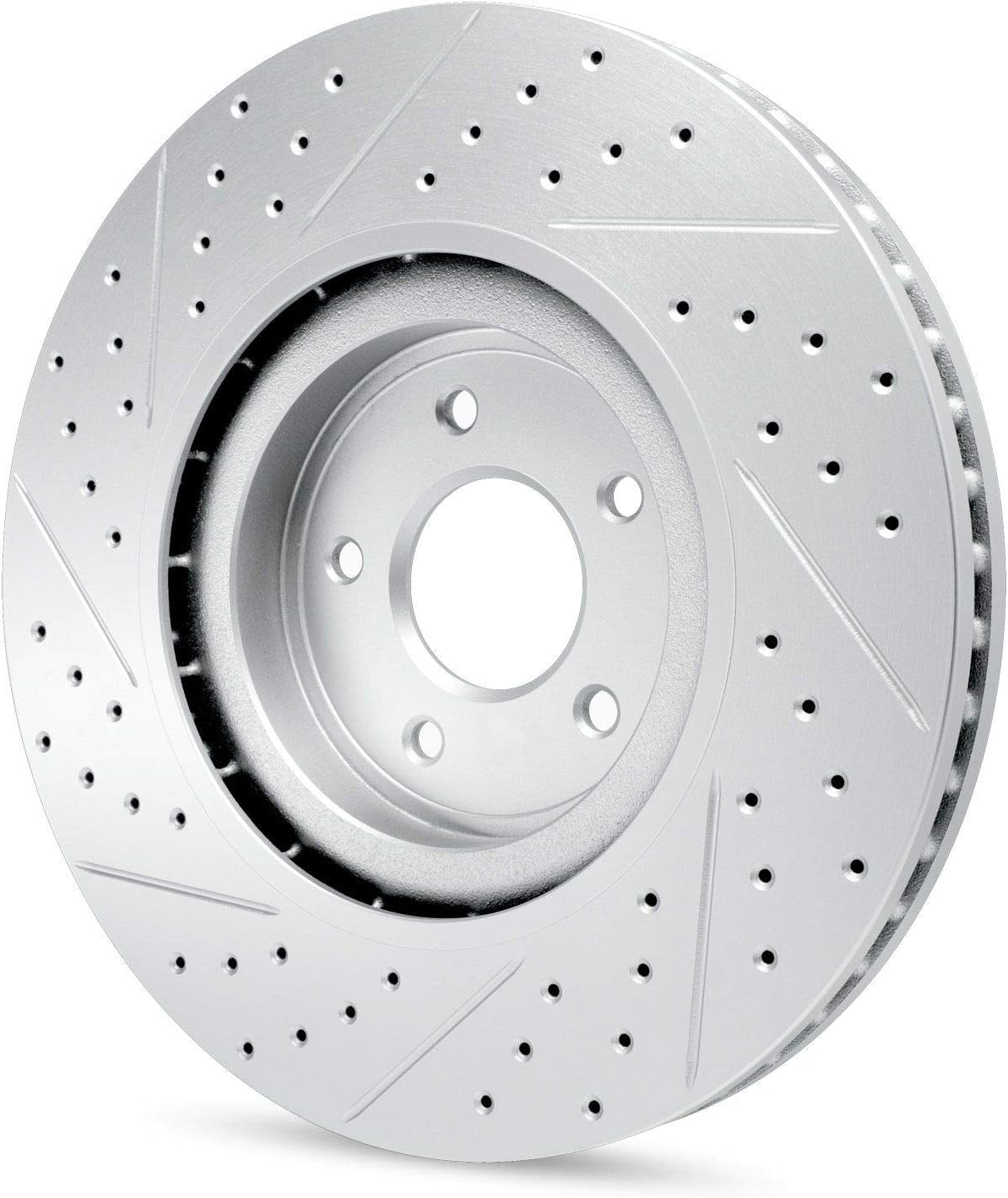 R1 Concepts Kit de rotor de freno delantero  Rotores de freno  Disco de freno  Perforado y ranurado WBPN1-48008