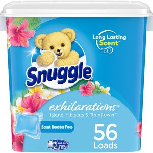Snuggle Exhilarations in Wash – Paquete potenciador de aroma para lavandería, hibisco de isla y flor de lluvia, 56 unidades Snuggle Exhilarations in Wash – Paquete potenciador de aroma para lavandería, hibisco de isla y flor de lluvia, 56 unidades