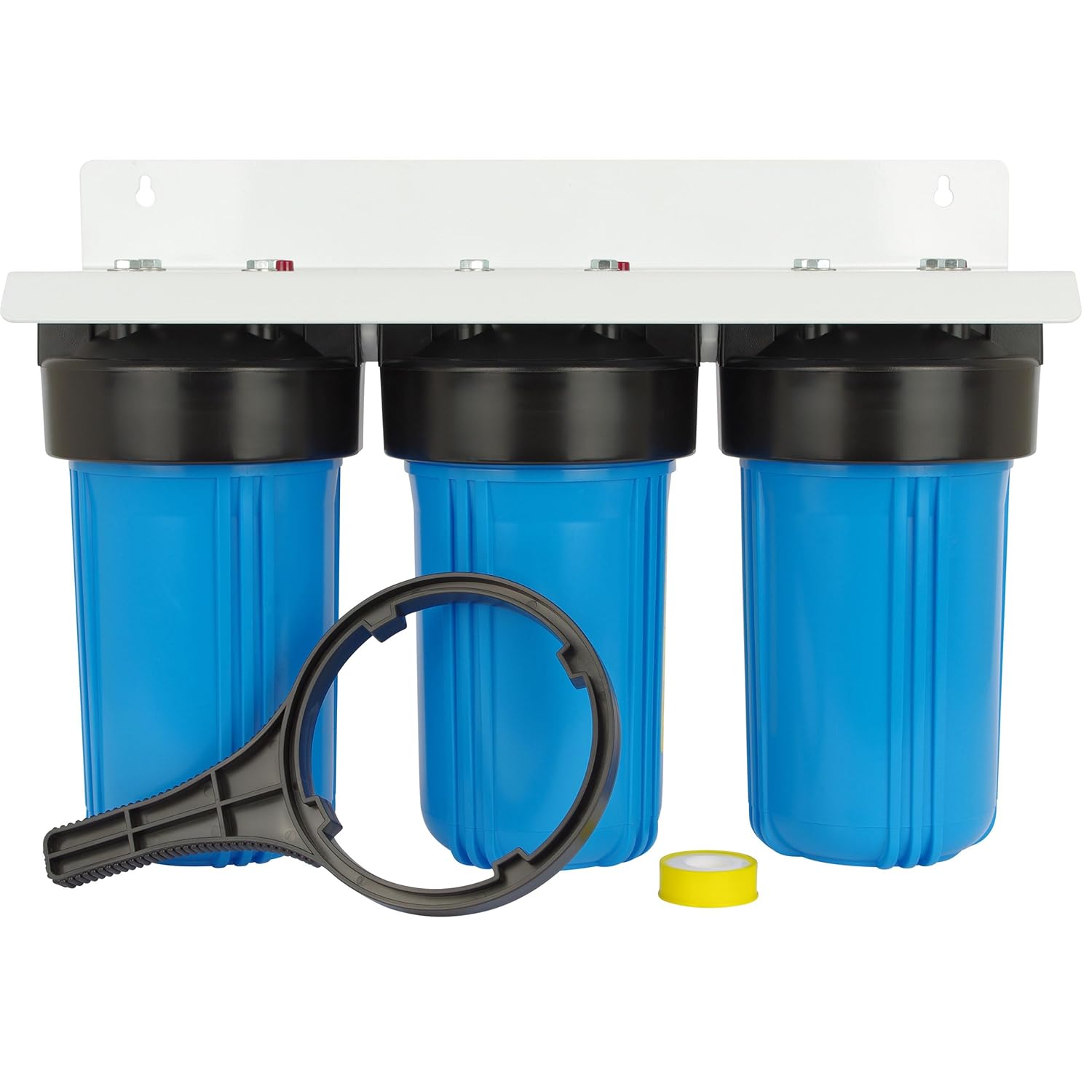 SpiroPure Triple 10″ carcasa del filtro de agua 3 etapas BB tres viviendas