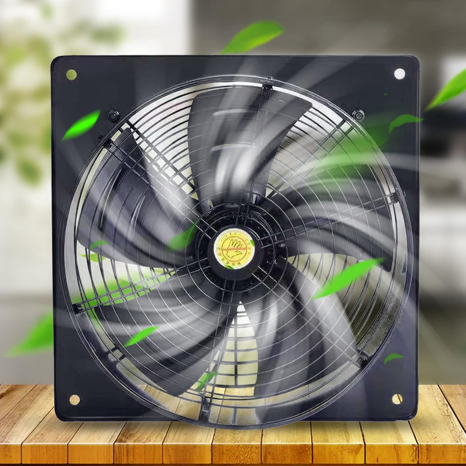 DouSeiAi Ventilador de escape industrial de 12 pulgadas, 110 V120 W, bajo ruido, 2600 rmin, ventilador de aire comercial de metal de alta velocidad