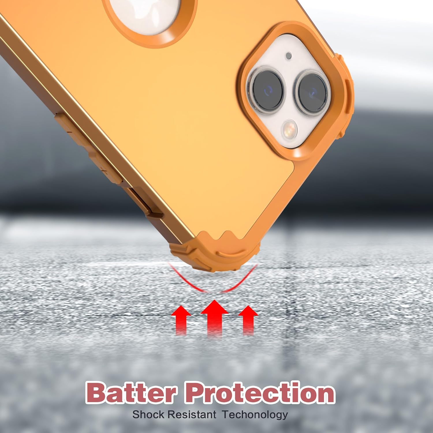 IDweel Funda para iPhone 13 con protector de pantalla, para iPhone 14, híbrida a prueba de golpes, resistente, protección de policarbonato duro,