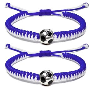 MANYC Soccer Bracelets for Men Women and Kids – Stylish Accessories for Soccer Fans Team Spirit Gifts For boys Girls 8-12 and Game Decor (Blue 2PCS) MANYC Soccer Bracelets for Men Women and Kids – Stylish Accessories for Soccer Fans Team Spirit Gifts For boys Girls 8-12 and Game Decor (Blue 2PCS)