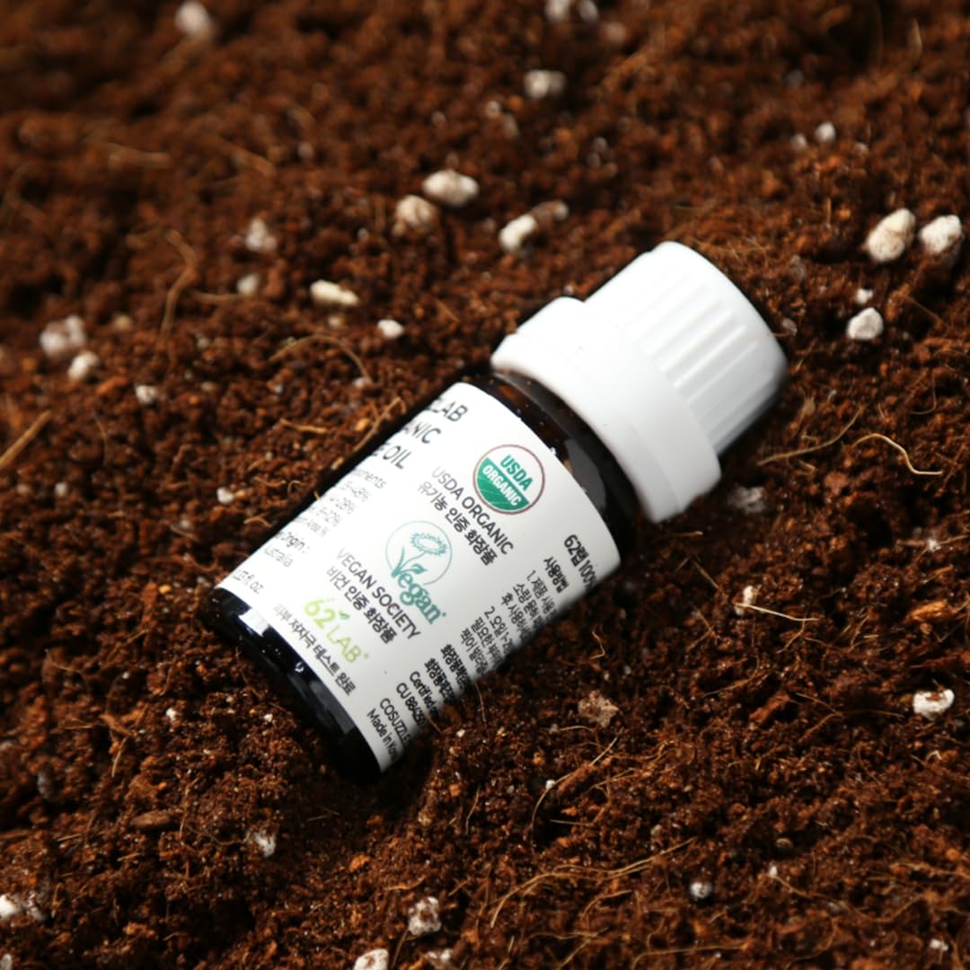 62LAB Aceite de árbol de té 100% orgánico, suero facial vegano para sebo, piel sensible al acné, hoja de árbol de té australiano orgánica 100%