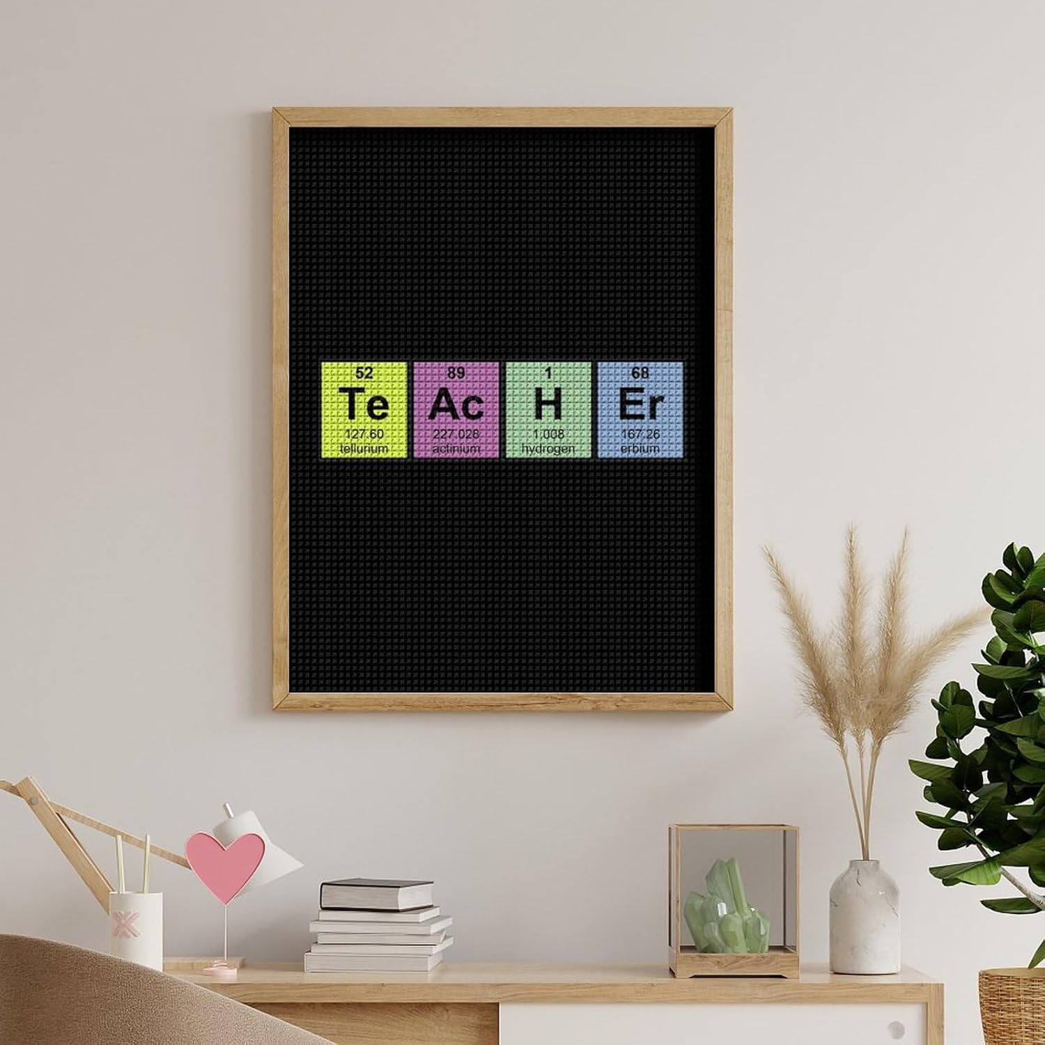 Science Teacher Chemical Elements Full Square Drill Diamond Art Painting Art Kits Home Wall Decor Crafts Gifts for Adult Bedroom