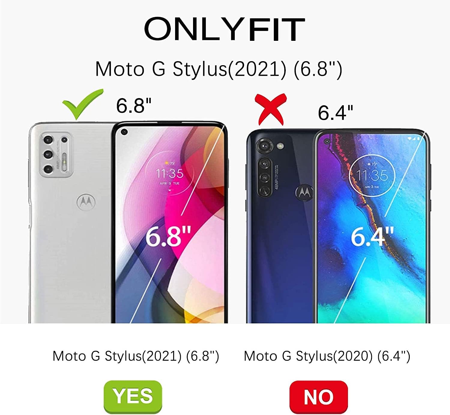 nancheng Funda cuadrada para teléfono Motorola Moto G Stylus 2021 4G Flor