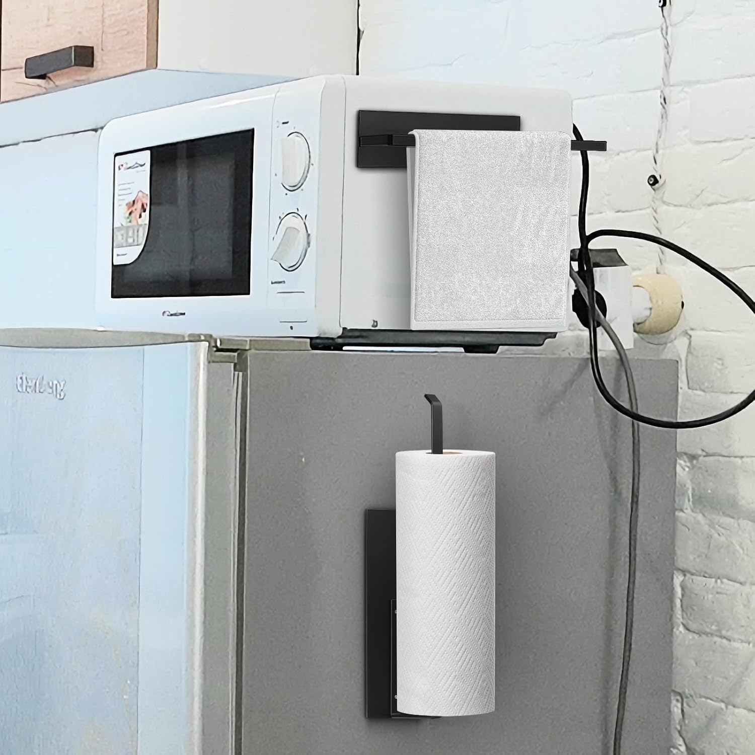 Soporte magnético para toallas de papel para nevera, soporte para rollos de papel higiénico, soporte magnético para toallas de papel, organizador de
