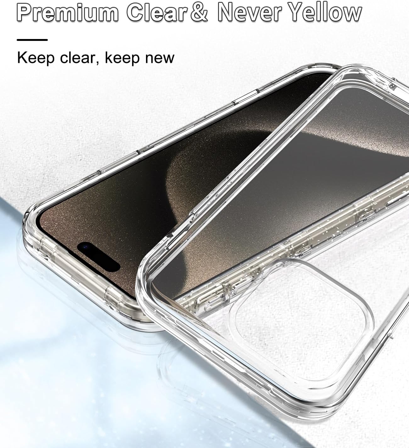 Btscase Funda para iPhone 15 Pro de 6.1 pulgadas (2023), patrón de mármol 3 en 1, resistente a prueba de golpes, cuerpo completo, policarbonato