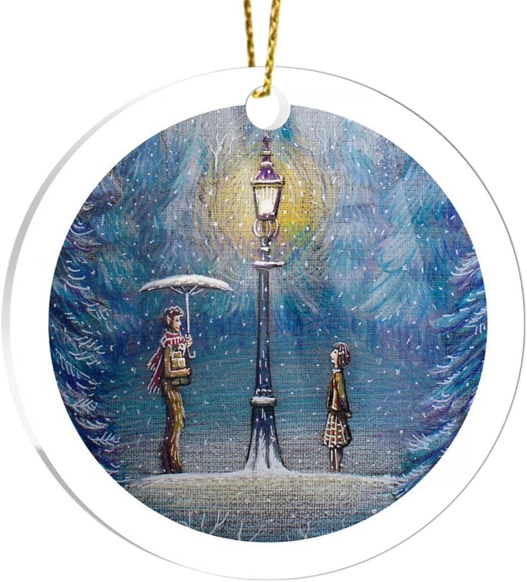 Adornos para árbol de Navidad, decoración de Narnia, decoraciones mágicas, farol, adorno acrílico de Navidad para vacaciones, eventos, fiestas,