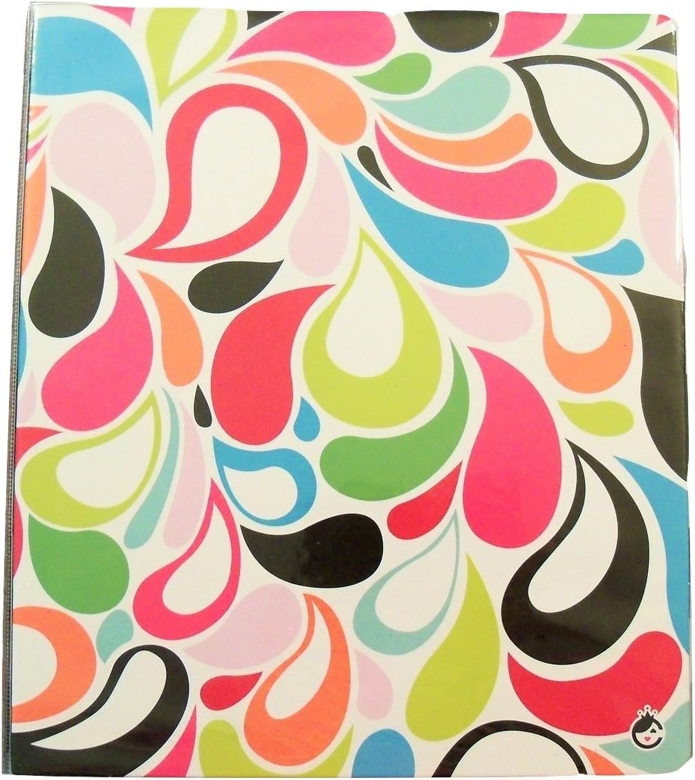 Carolina Pad Studio C The Sugarland Collection – Carpeta de vinilo con junta tórica de 1 pulgada con bolsillos (pétalos de flores, 10 x 11.5