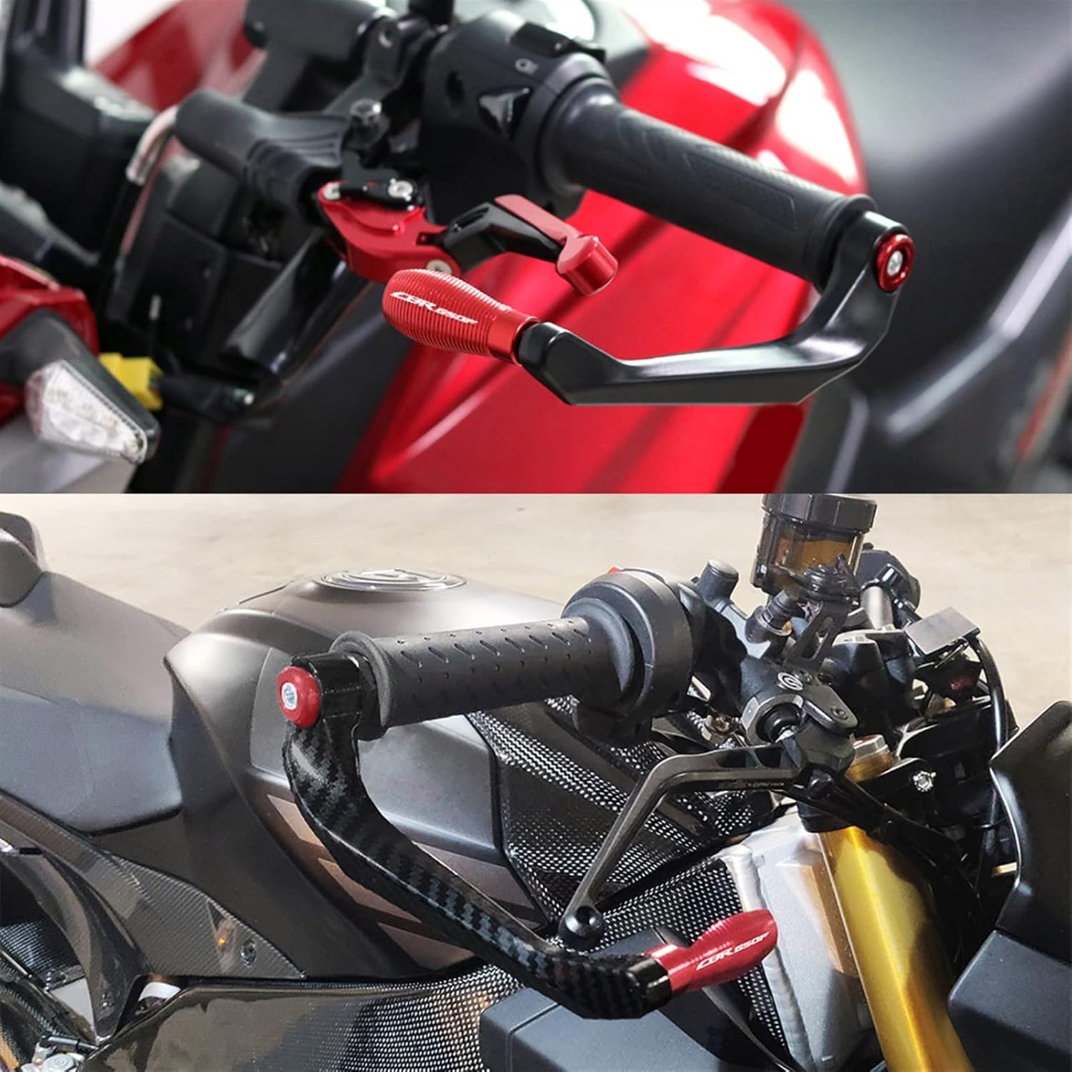Protector universal de palanca de motocicleta para manillar de motocicleta con logotipo de 78 pulgadas 0.866 in para Kawasaki H2R 2015-2016