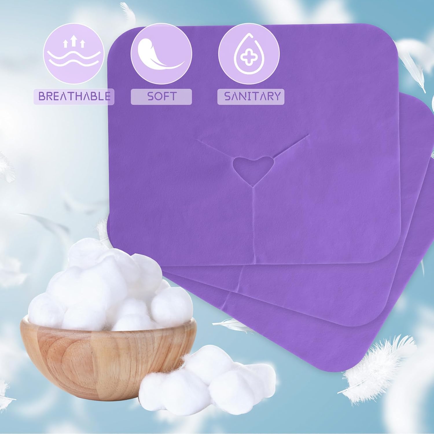 100 fundas desechables para cuna facial, fundas para reposacabezas de masaje, mesas de masaje y sillas de masaje, cama de salón de belleza, spa, 12