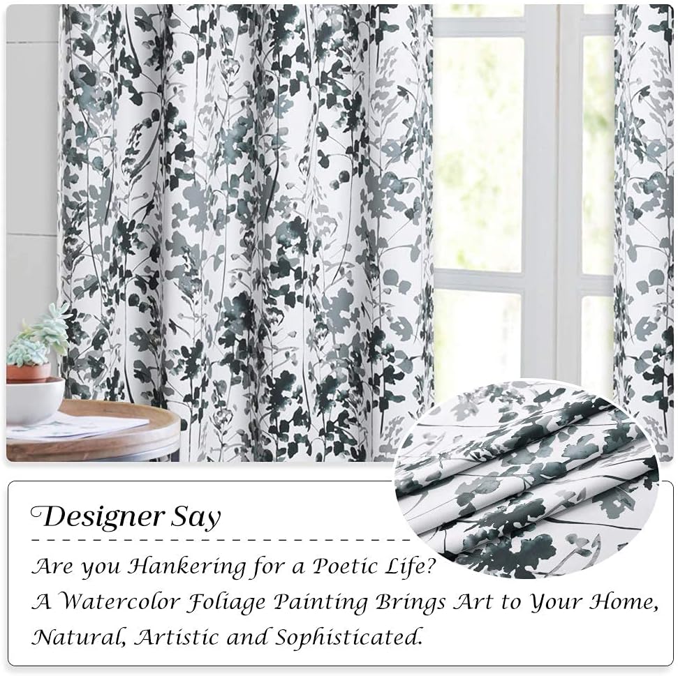 Cortinas Kgorge opacas, diseño de damasco