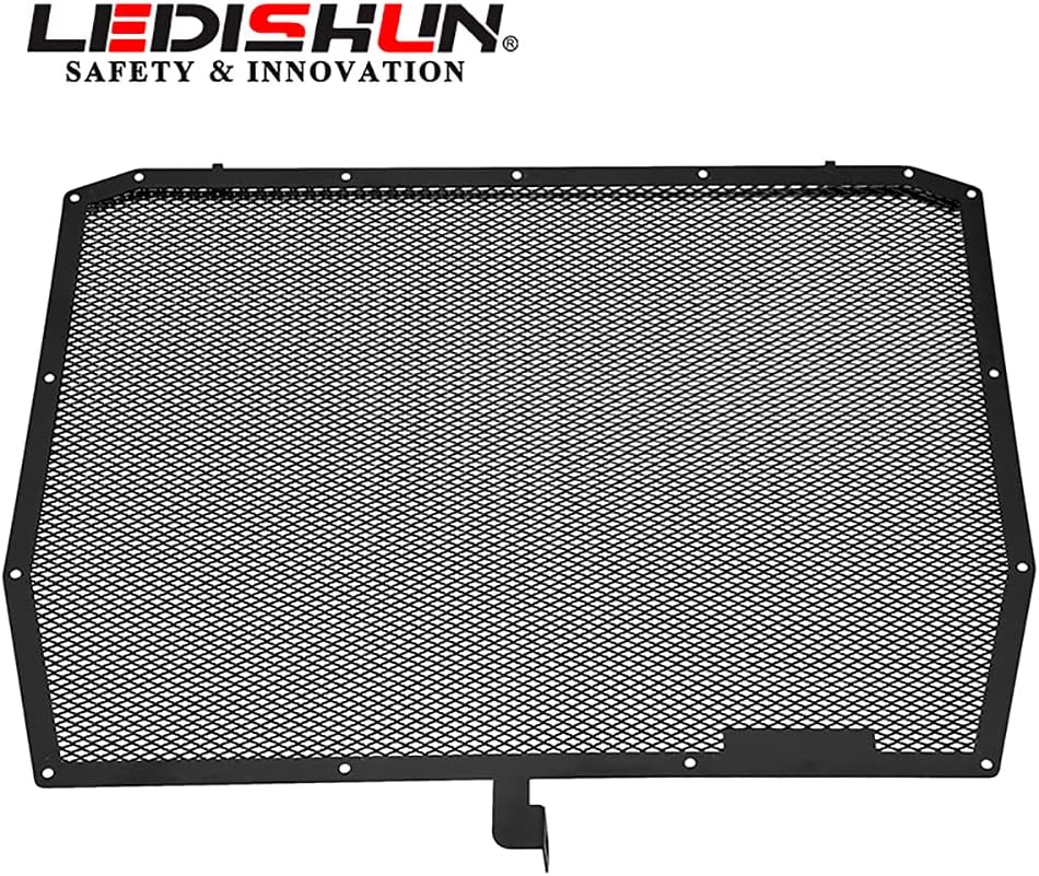 Protector de radiador de motocicleta compatible con Kawasaki ZH2 H2-SX H2R (negro)