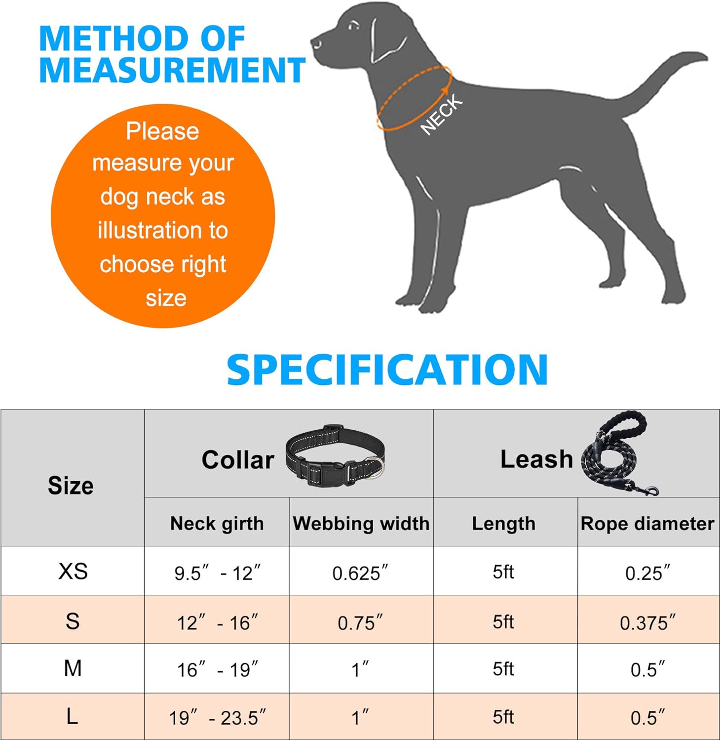 collar reflectante para perro con acolchado de neopreno suave, collares de nylon transpirables y ajustables para perros pequeños, medianos y