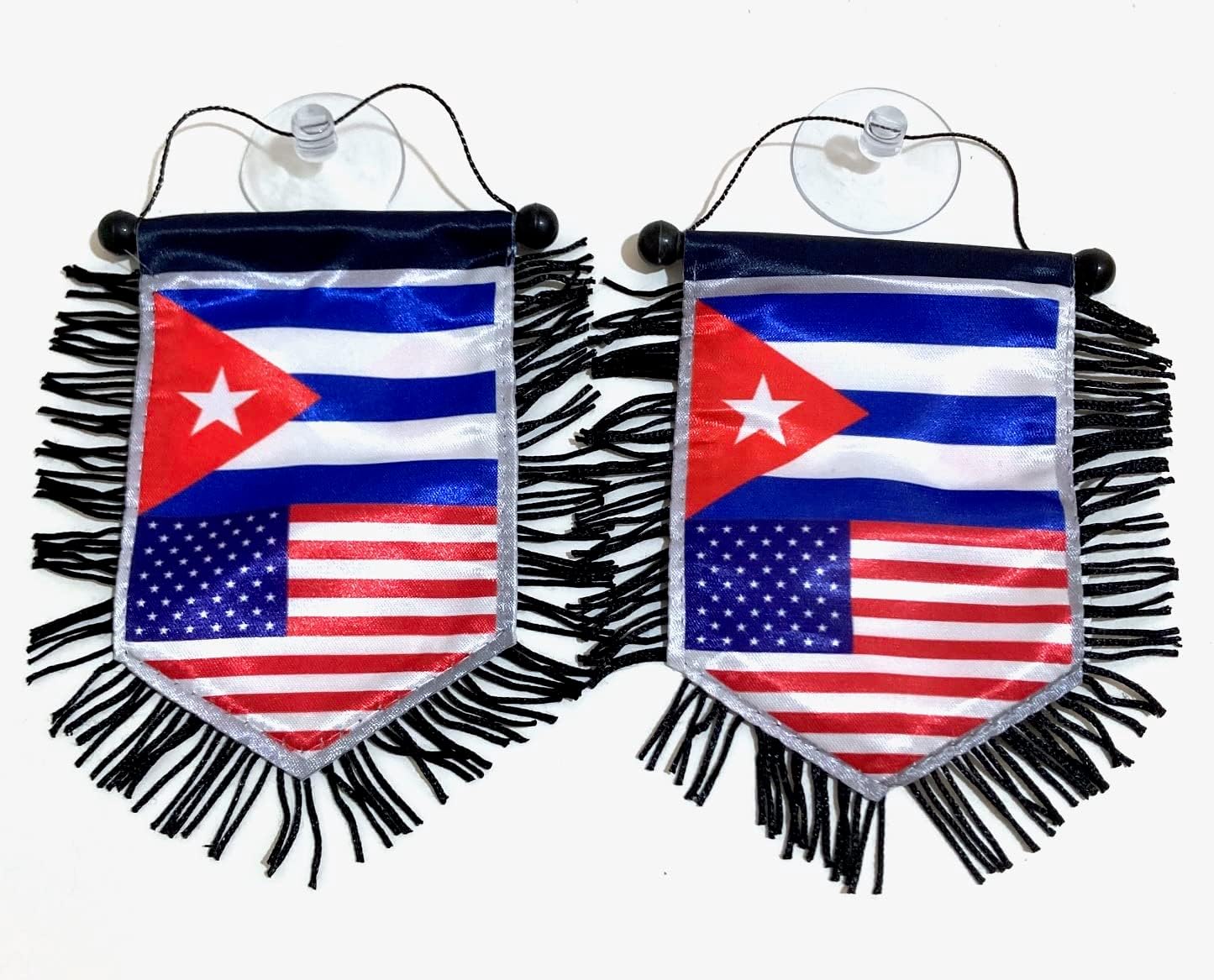 Mini banner cubano americano bandera deportiva para la decoración del coche y el hogar, puerta ventana pared pequeña bandera colgante accesorios de