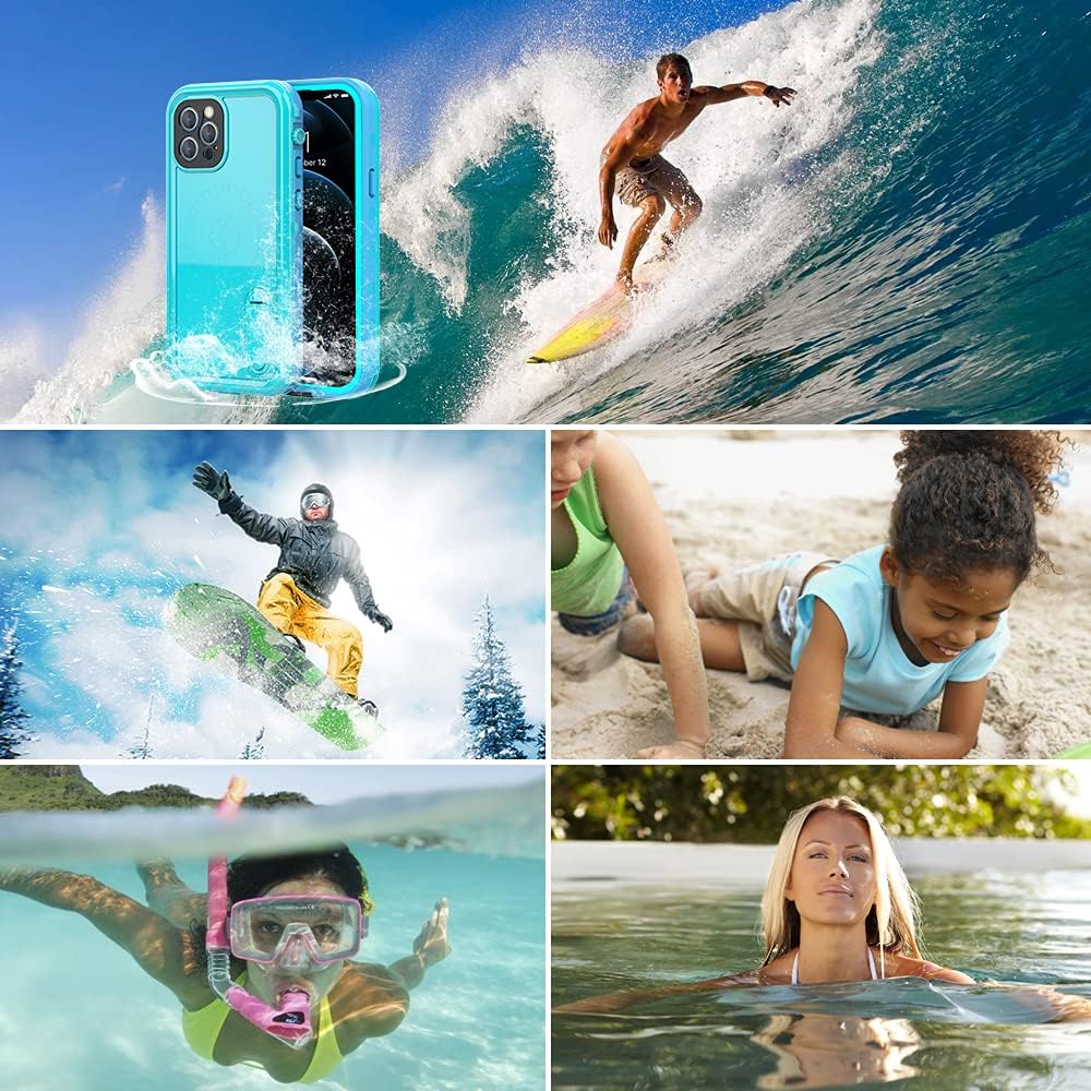 Zimu Joy Funda impermeable para iPhone 13, IP68, a prueba de polvo, a prueba de golpes, con protector de pantalla integrado (no para iPhone 13 Pro),