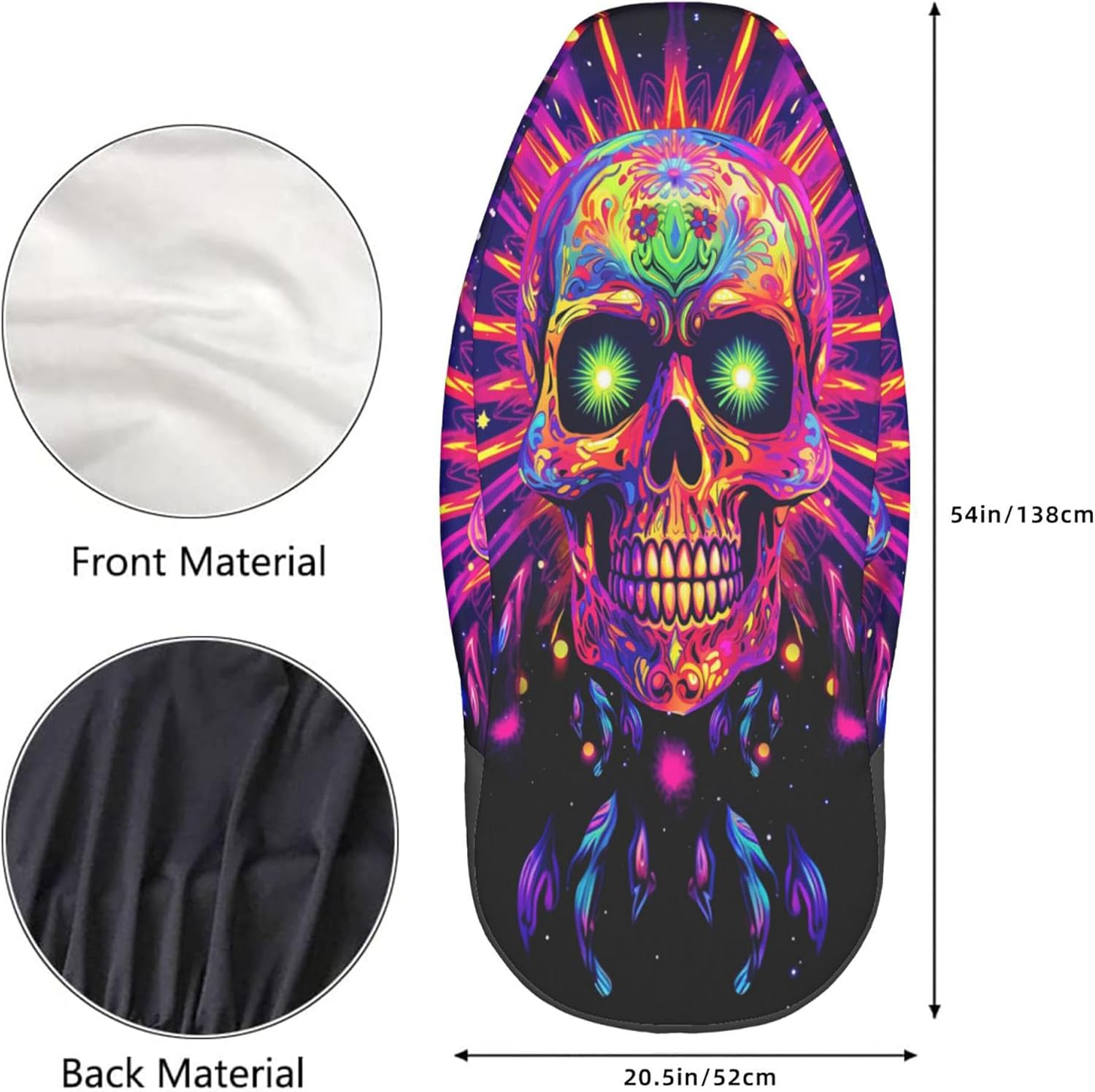 Juego de 2 fundas protectoras de asiento para automóvil, con diseños de playa, atardecer y palmeras, accesorios interiores, protectores,