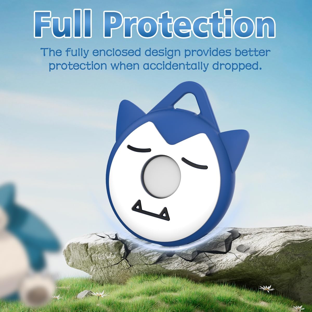 Bonita funda de dibujos animados para Pokemon GO Plus + 2023, funda de silicona con llavero y accesorios de cordón para Pokemon GO Plus Plus, funda