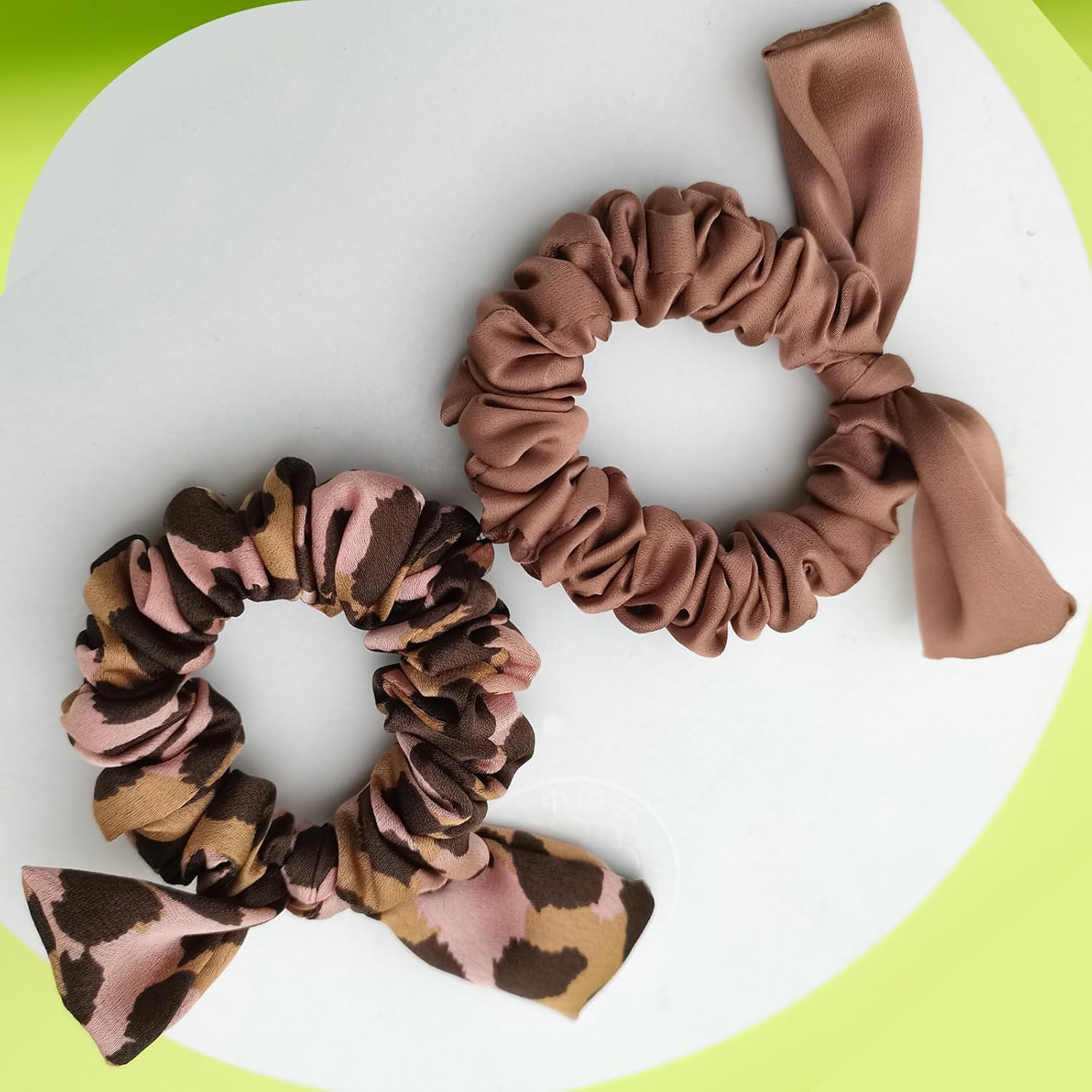 100% seda crujiente para mujer, coleteros de seda para cabello rizado, ligas elásticas para el cabello de seda, soporte para cola de caballo, 2