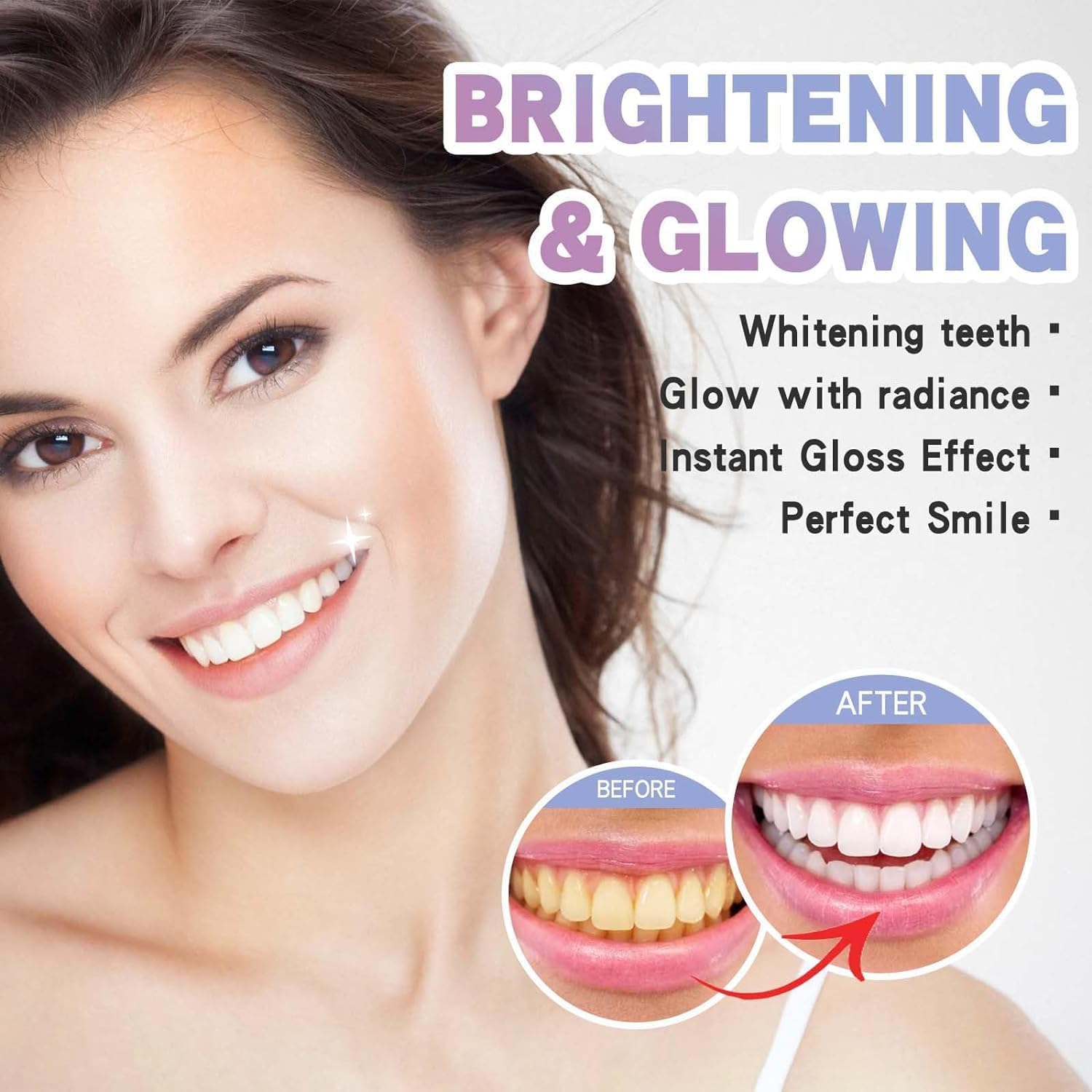 Bolígrafo blanqueador de dientes, pintura dental brillante sonriente, bolígrafo blanqueador de dientes para eliminación de manchas de dientes,