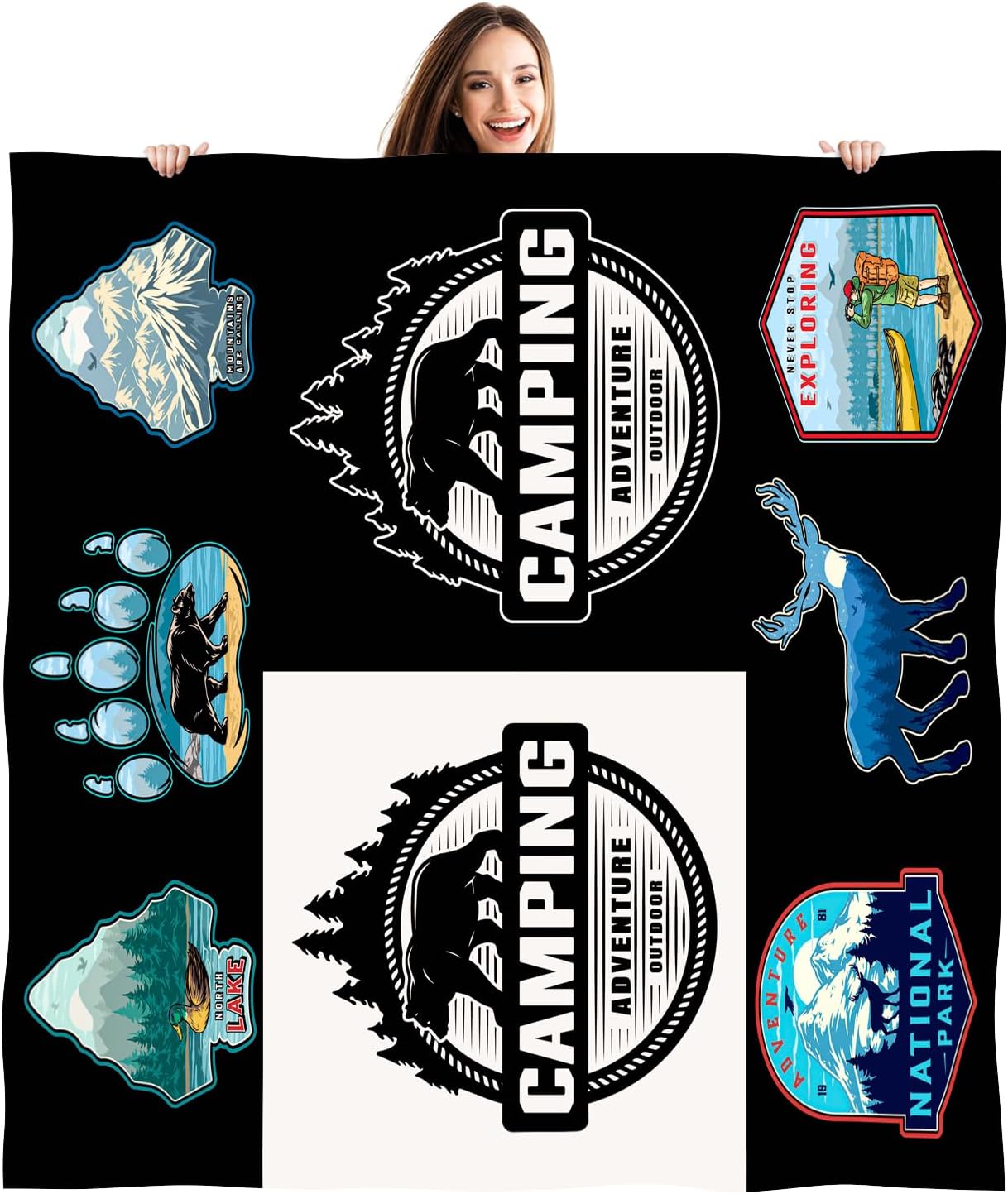 Manta ligera de regalo para dormitorio, cama, sofá, habitación del hogar, suave, acogedora, esponjosa, cálida, para todas las estaciones, 60 x 50