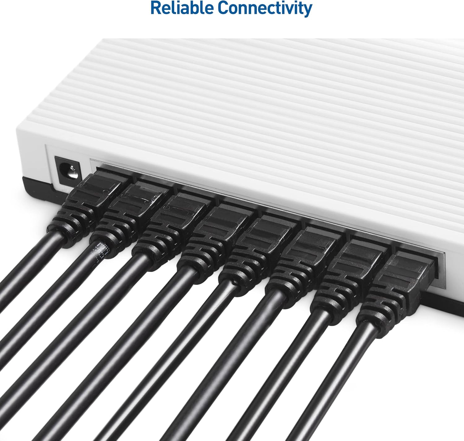 Cable Matters Cable Ethernet Snagless Cat 6 de 10 Gbps de 40 pies (cable Cat 6, cable Cat6, cable de Internet, cable de red) en negro