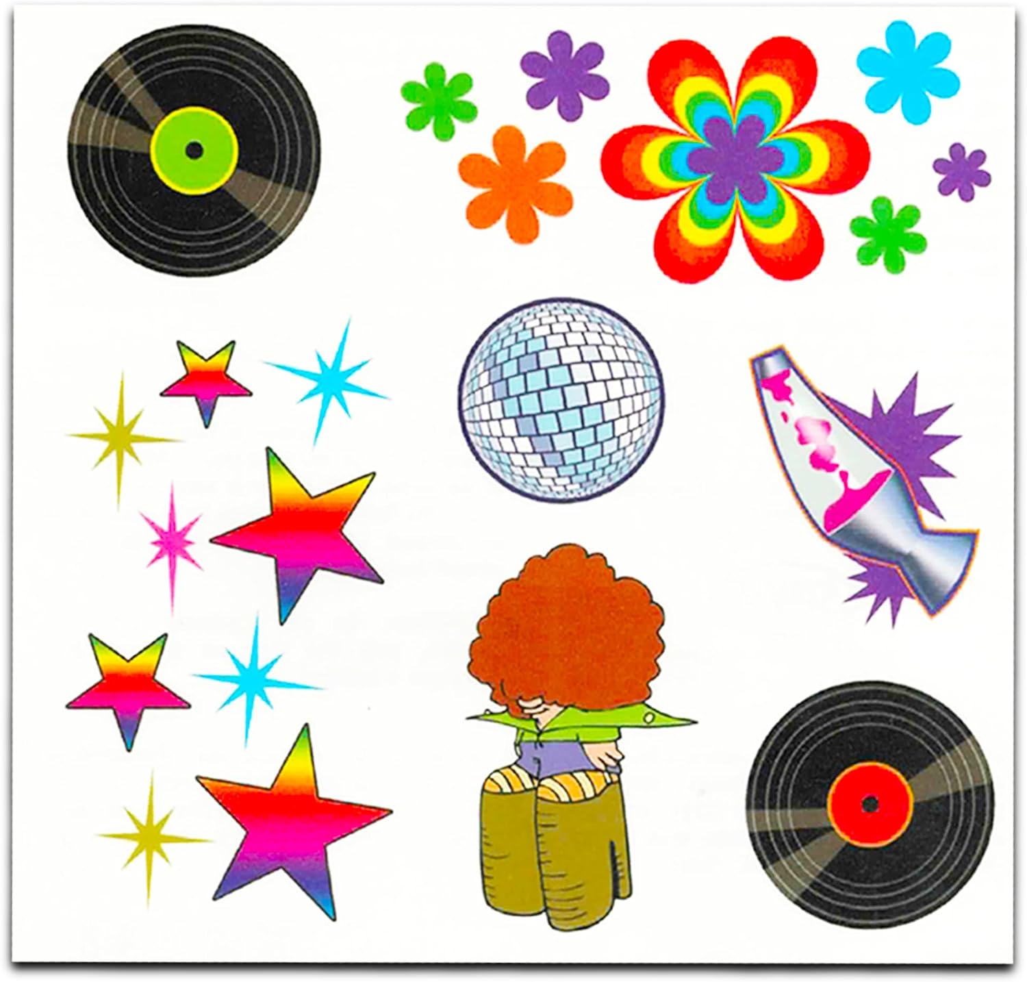 Trivial Pursuit – Paquete de 4 tarjetas de juego  Paquete con 4 mini paquetes Trivial Pursuit con tatuajes de los años 80  2010  Mini paquetes de