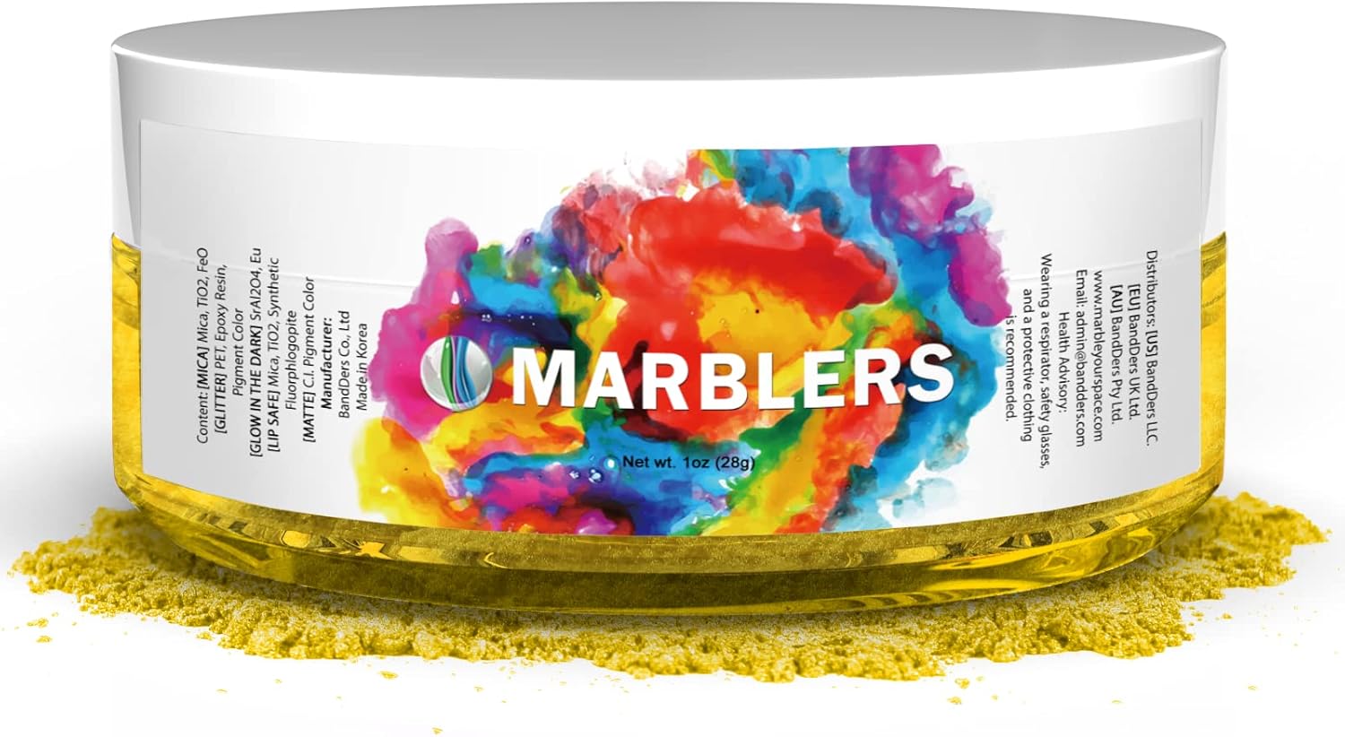 MARBLERS – Polvo de mica de grado cosmético, nacarado, no tóxico, vegano, libre de crueldad, sombra de ojos, esmalte de uñas, arte de uñas,