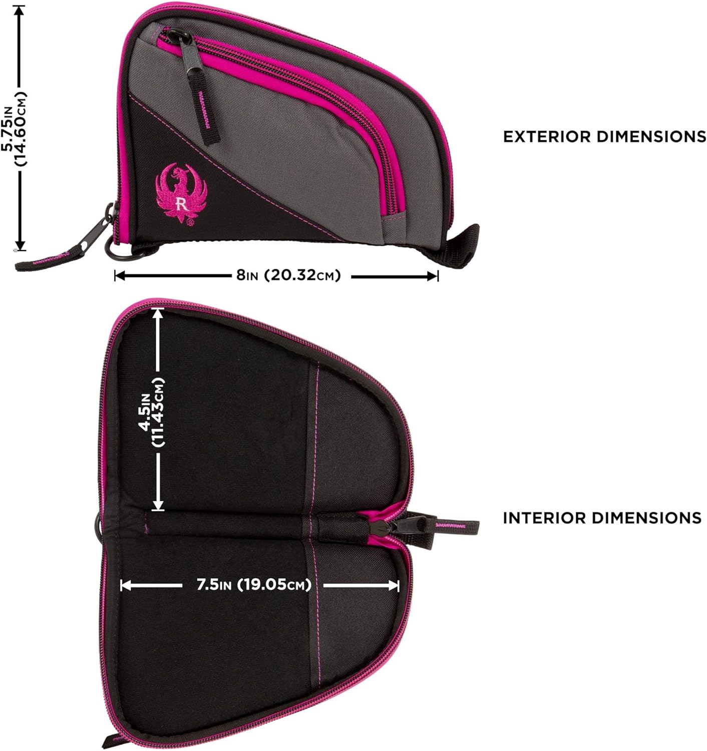 Allen Company Ruger Tucson – Funda para pistola para mujer, negrogrisorquídea, 8 pulgadas